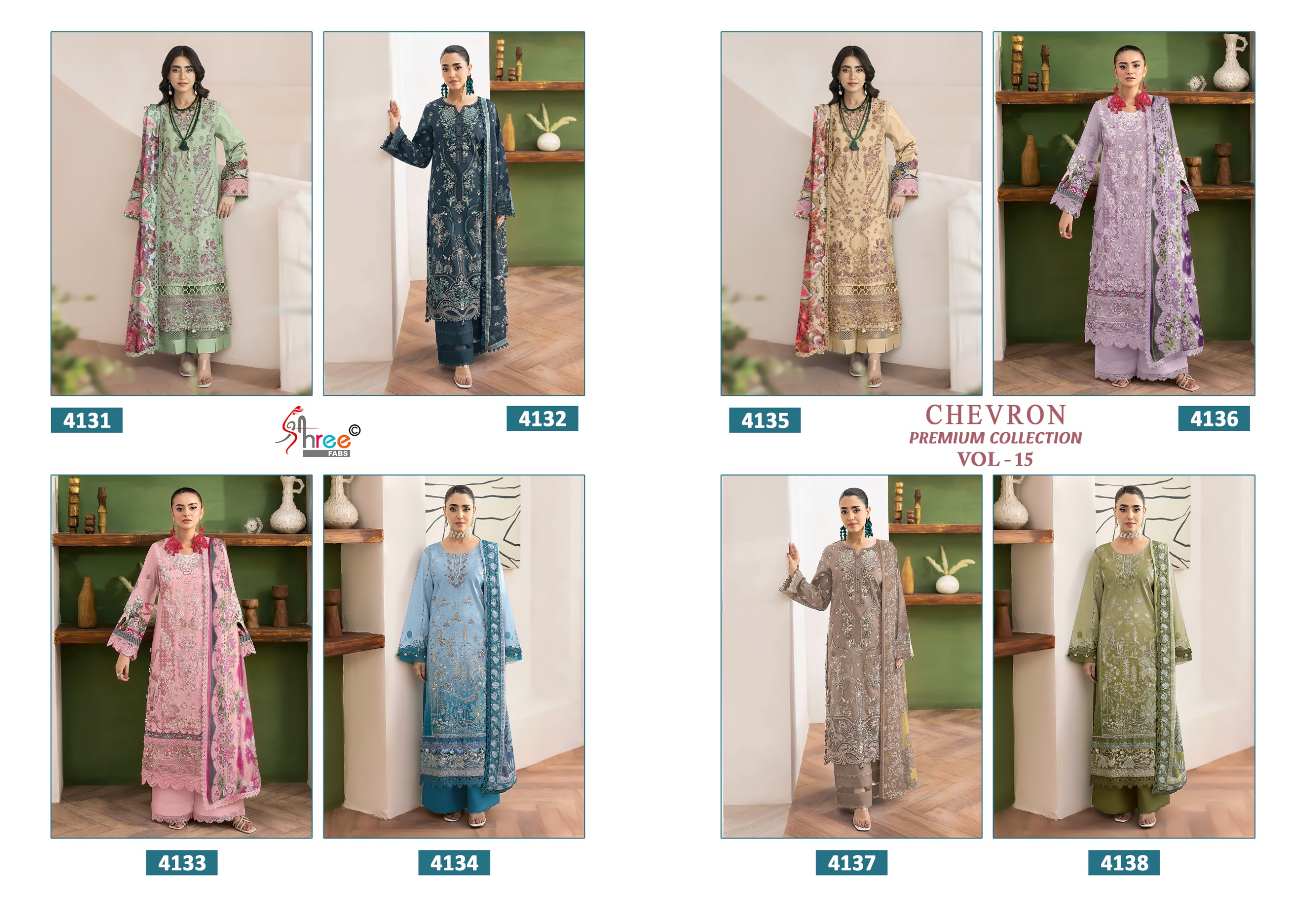 Shree Fab – Chevron Vol.15 Ciffon Duptta