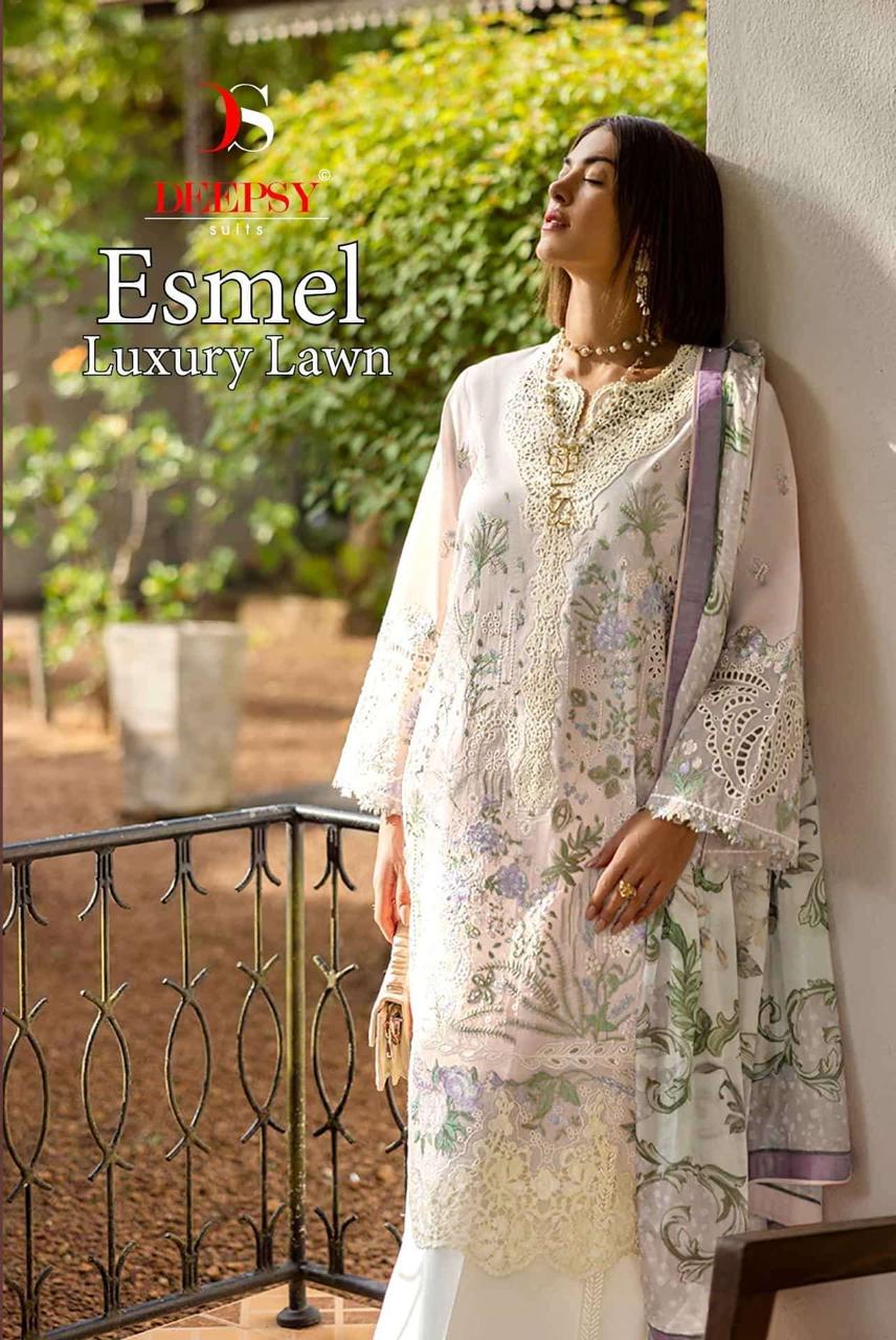 DEEPSY SUITS – Esmel lawn Cotton Duptta