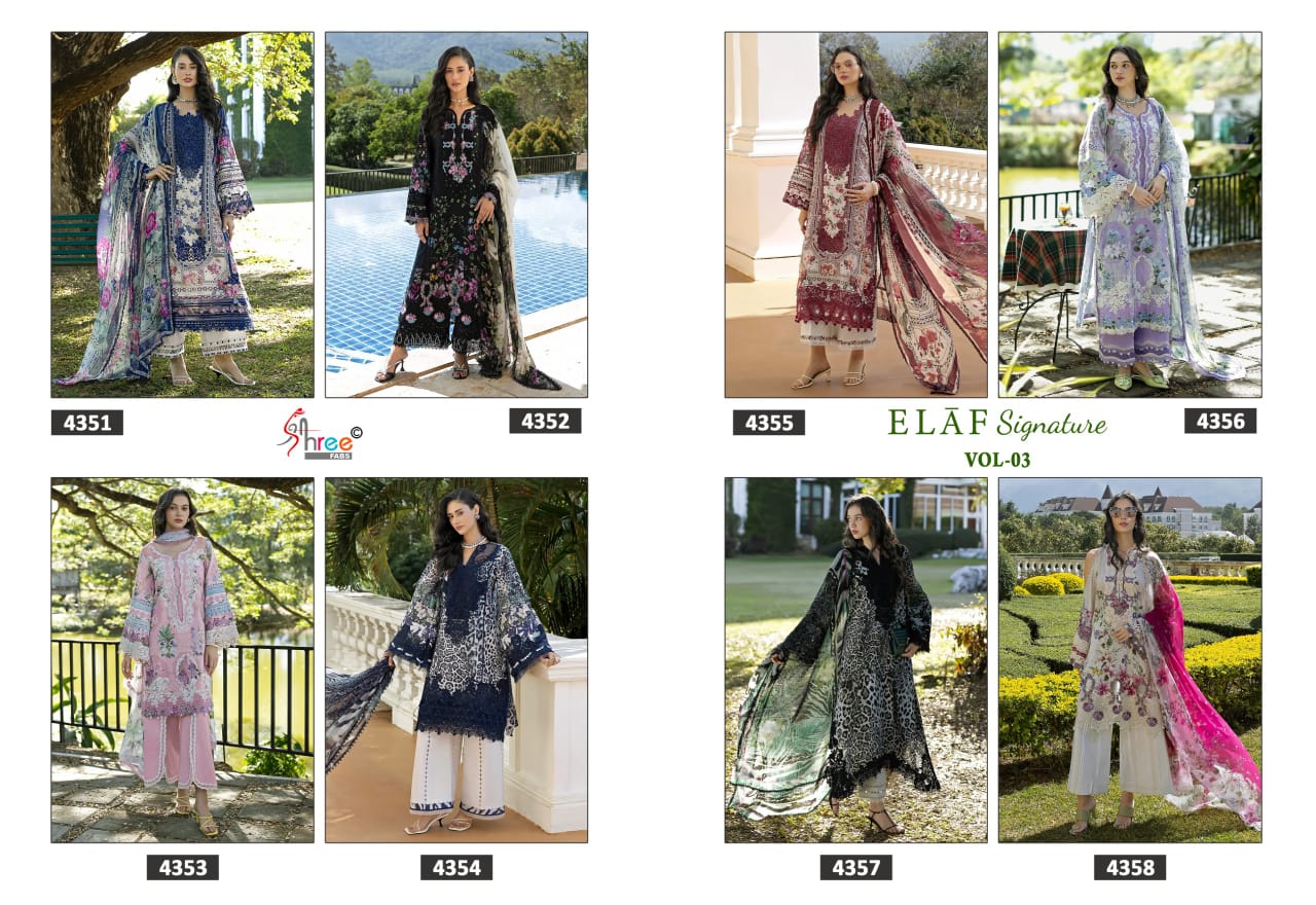 Shree Fab – Elaf Signature 3 Ciffon Duptta