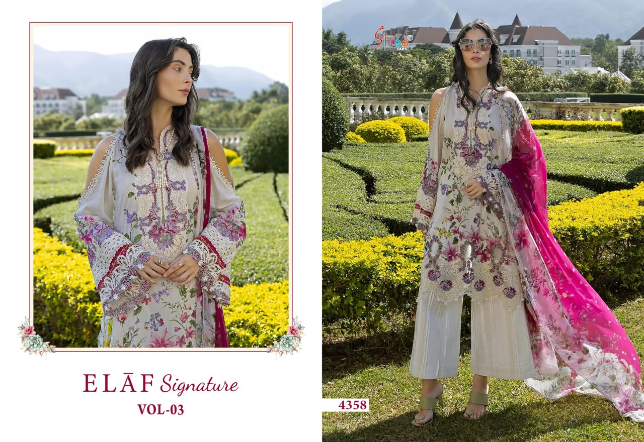 Shree Fab – Elaf Signature 3 Ciffon Duptta