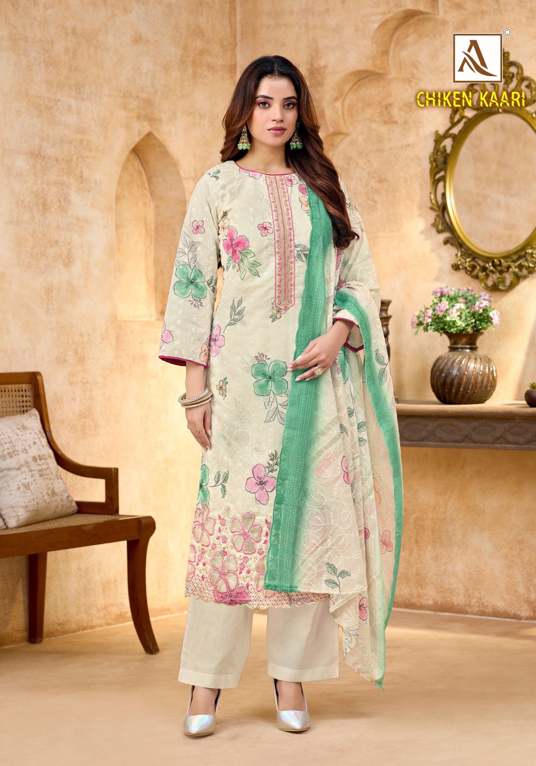 Alok Suit – Chikenkari