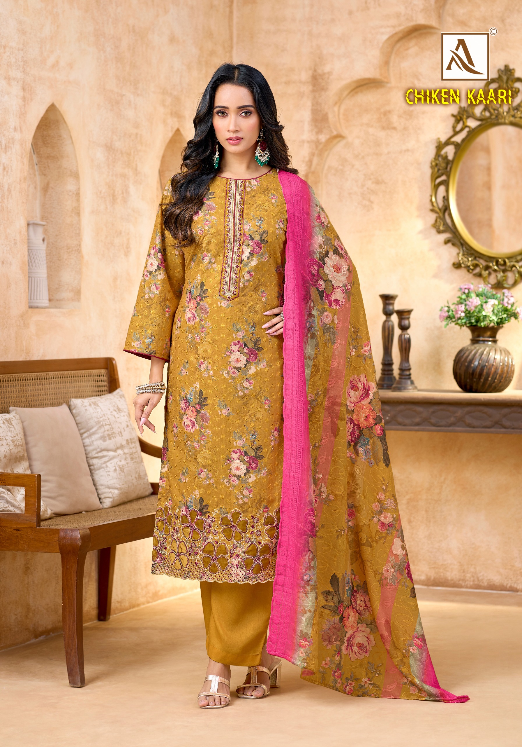 Alok Suit – Chikenkari