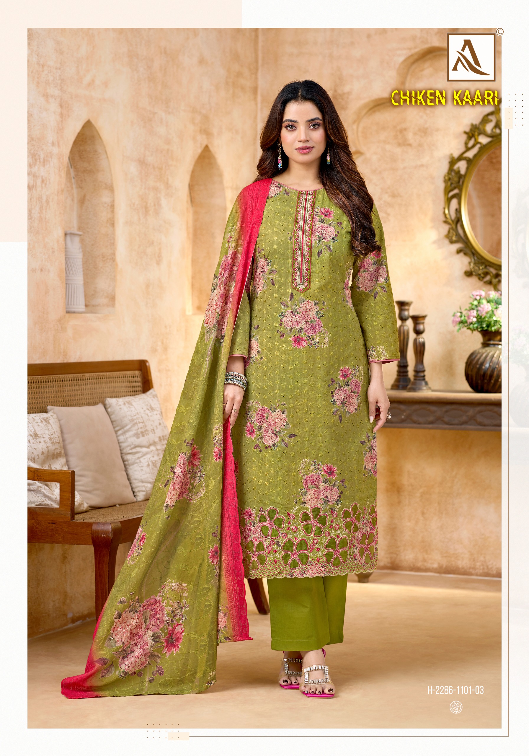 Alok Suit – Chikenkari