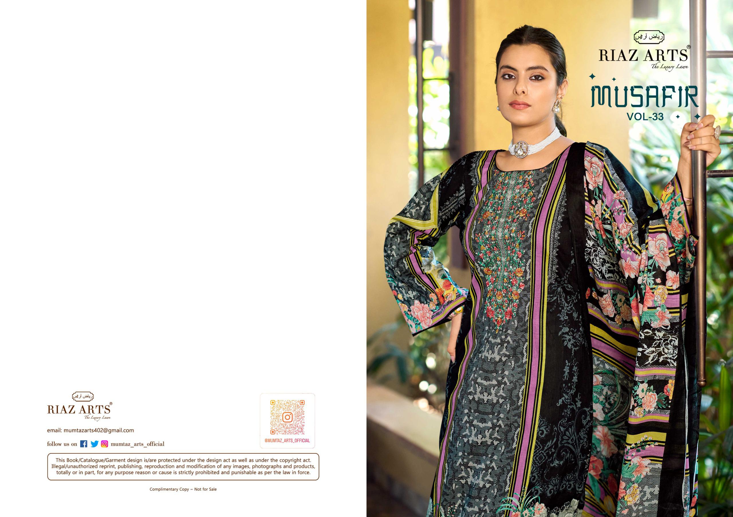 Riaz Arts – Musafir     Salwar Suit Wholesale Catalog Any Occasion