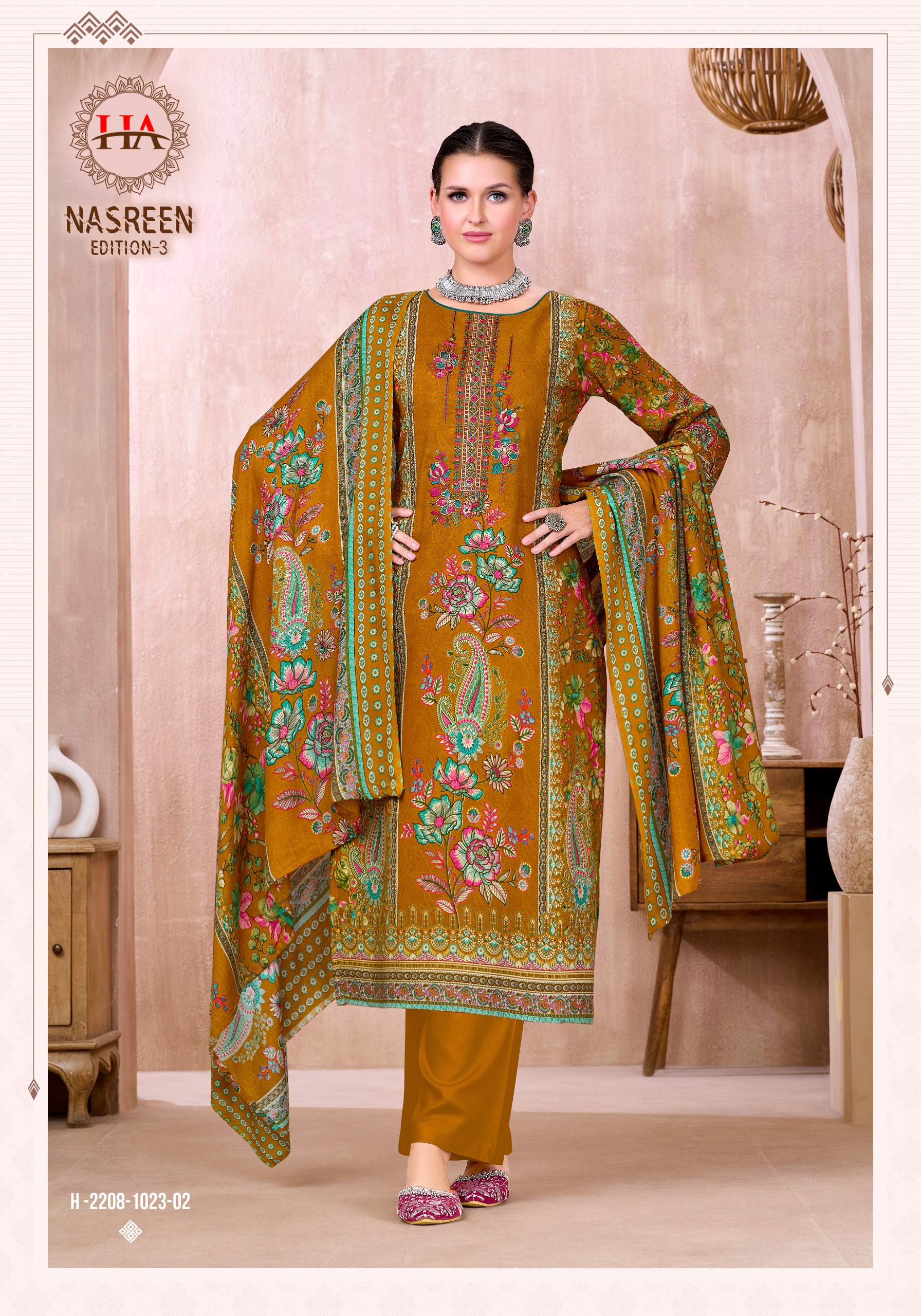Harshit Fashion – Nasreen Vol.3
