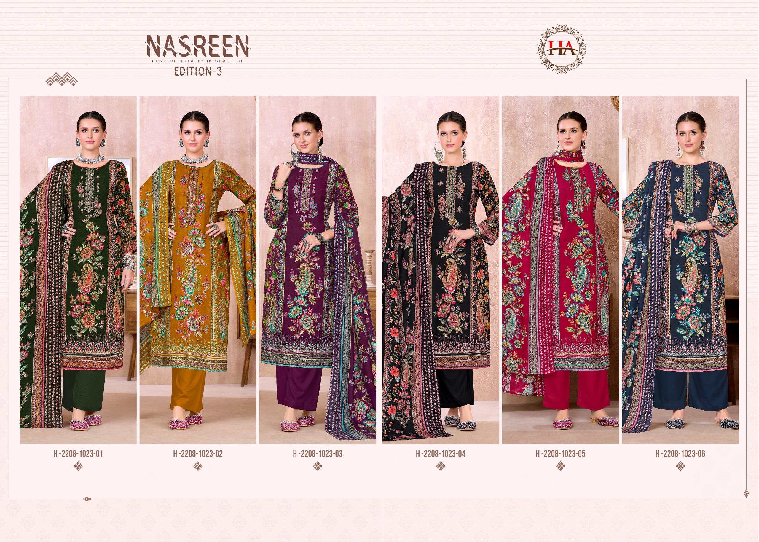 Harshit Fashion – Nasreen Vol.3
