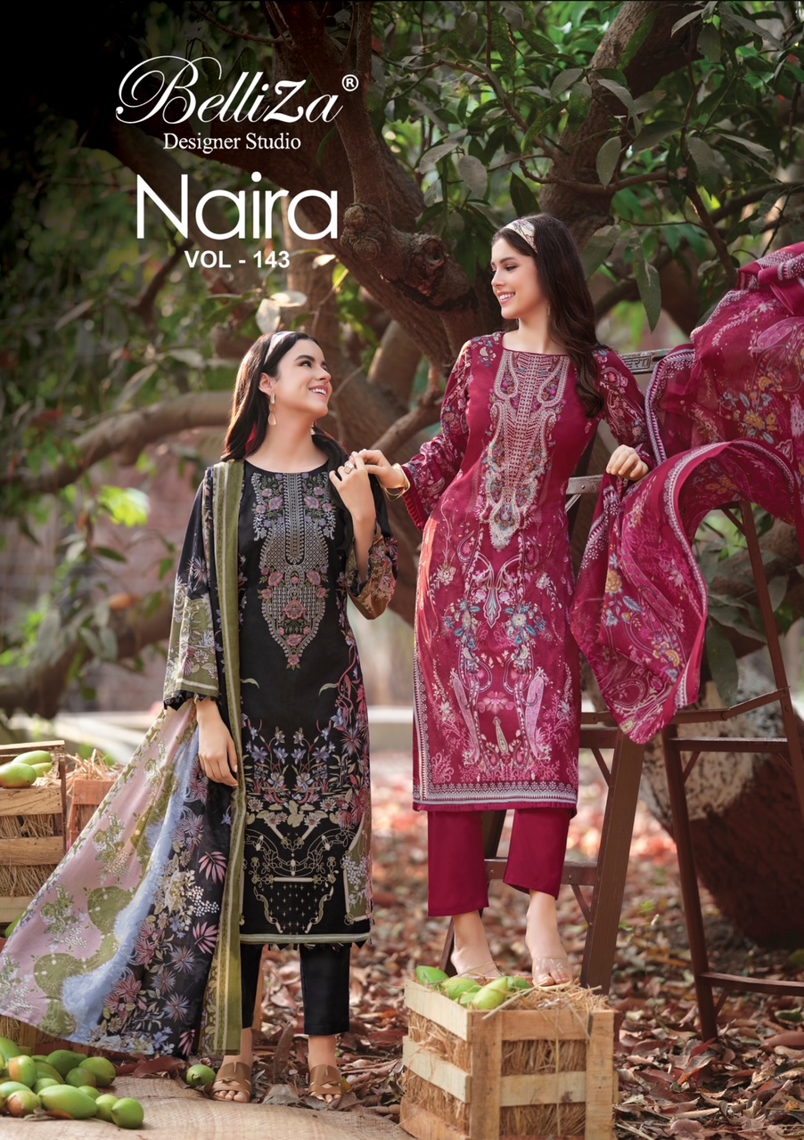 BelliZa DesigNer StuDio – Naira 143     Salwar Suit Wholesale Catalog Any Occasion