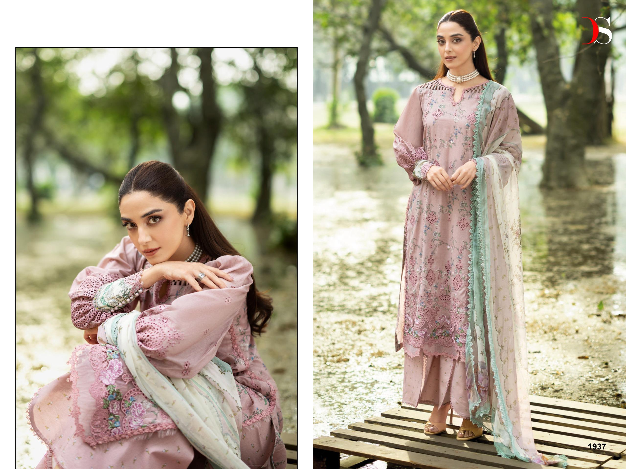 DEEPSY SUITS – Elaf Chikankari Ciffon Duptta