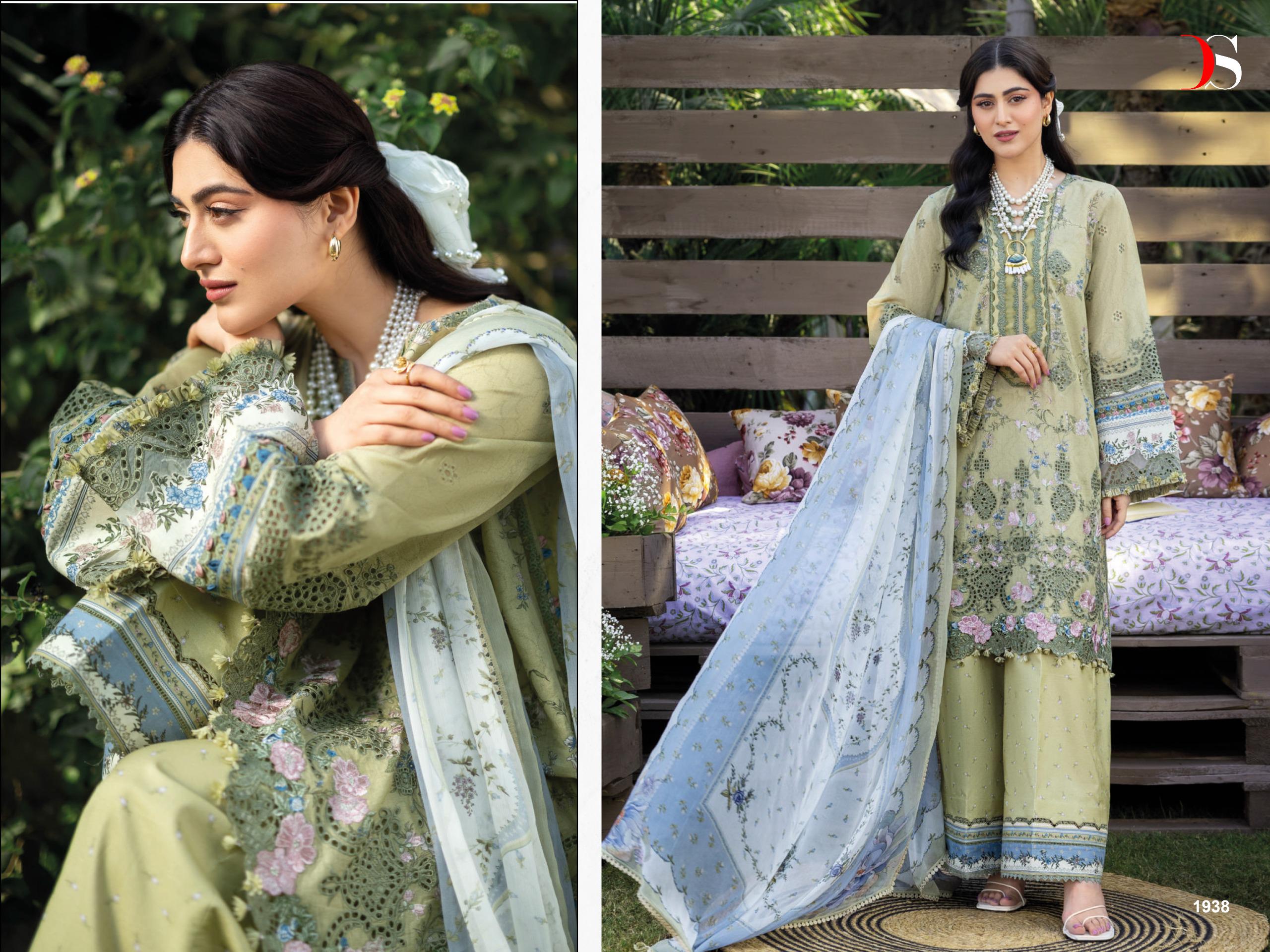 DEEPSY SUITS – Elaf Chikankari Ciffon Duptta