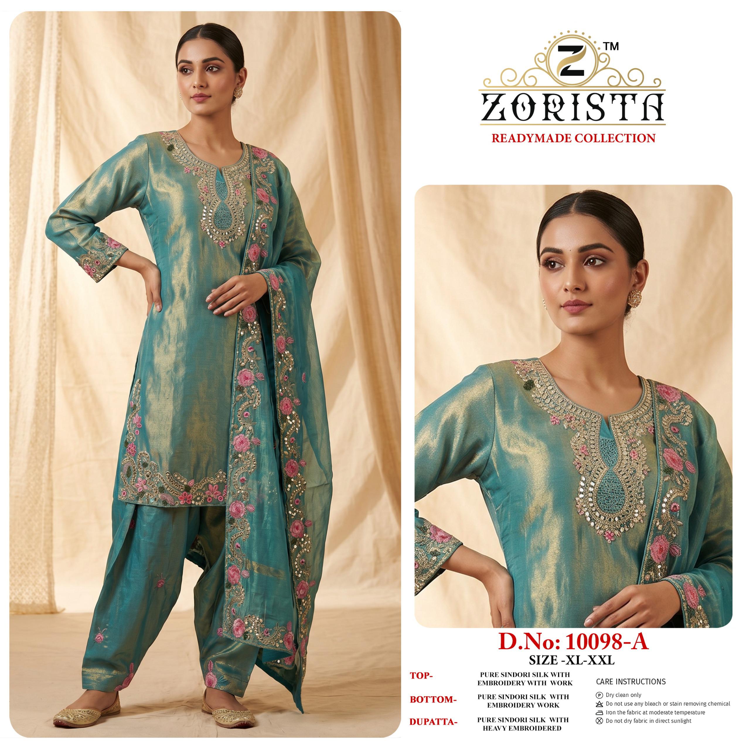 Zorista – D.No.10098     Readymade Wholesale Catalog Party Wear