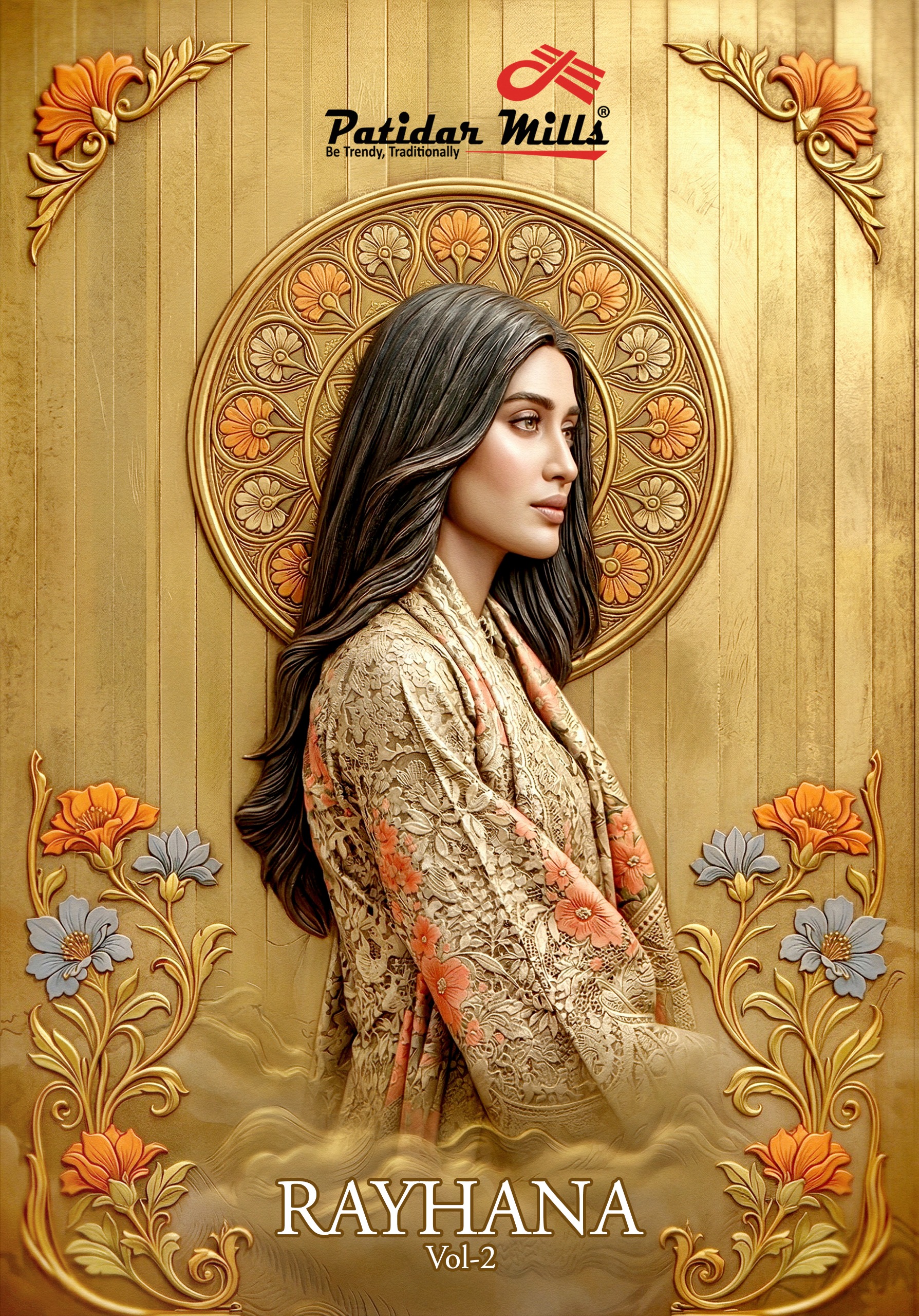 Patidar Mills – Rayhana Vol.2     Cotton Printed Wholesale Catalog Cotton Print