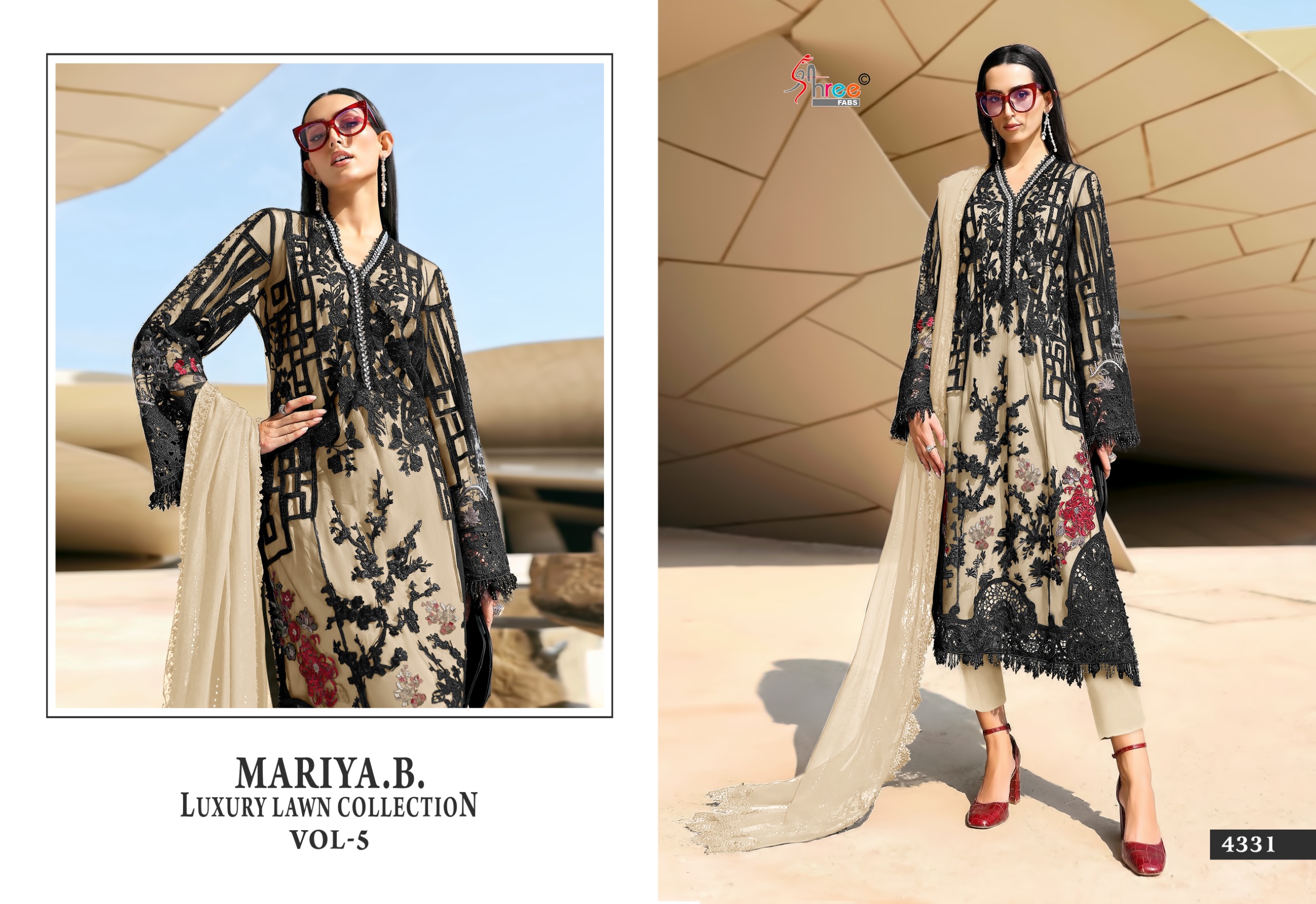 Shree Fab -Mariya b lawn Vol.5 Cotton Duptta