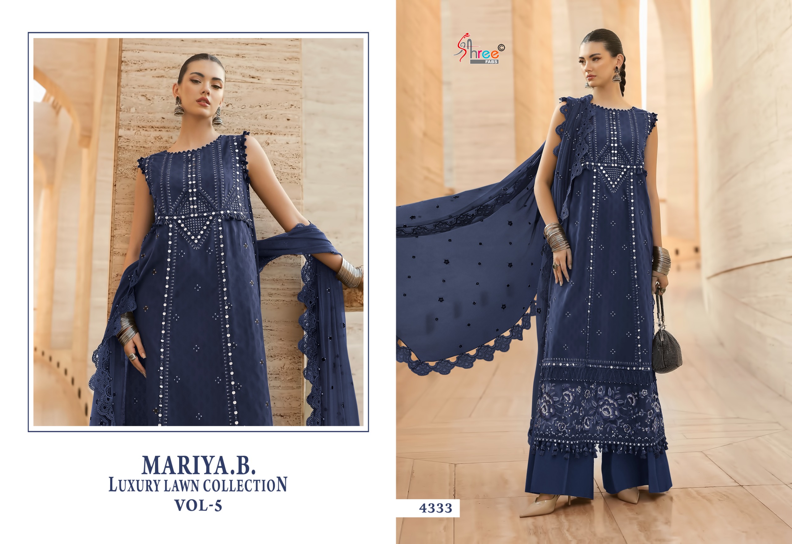 Shree Fab -Mariya b lawn Vol.5 Cotton Duptta