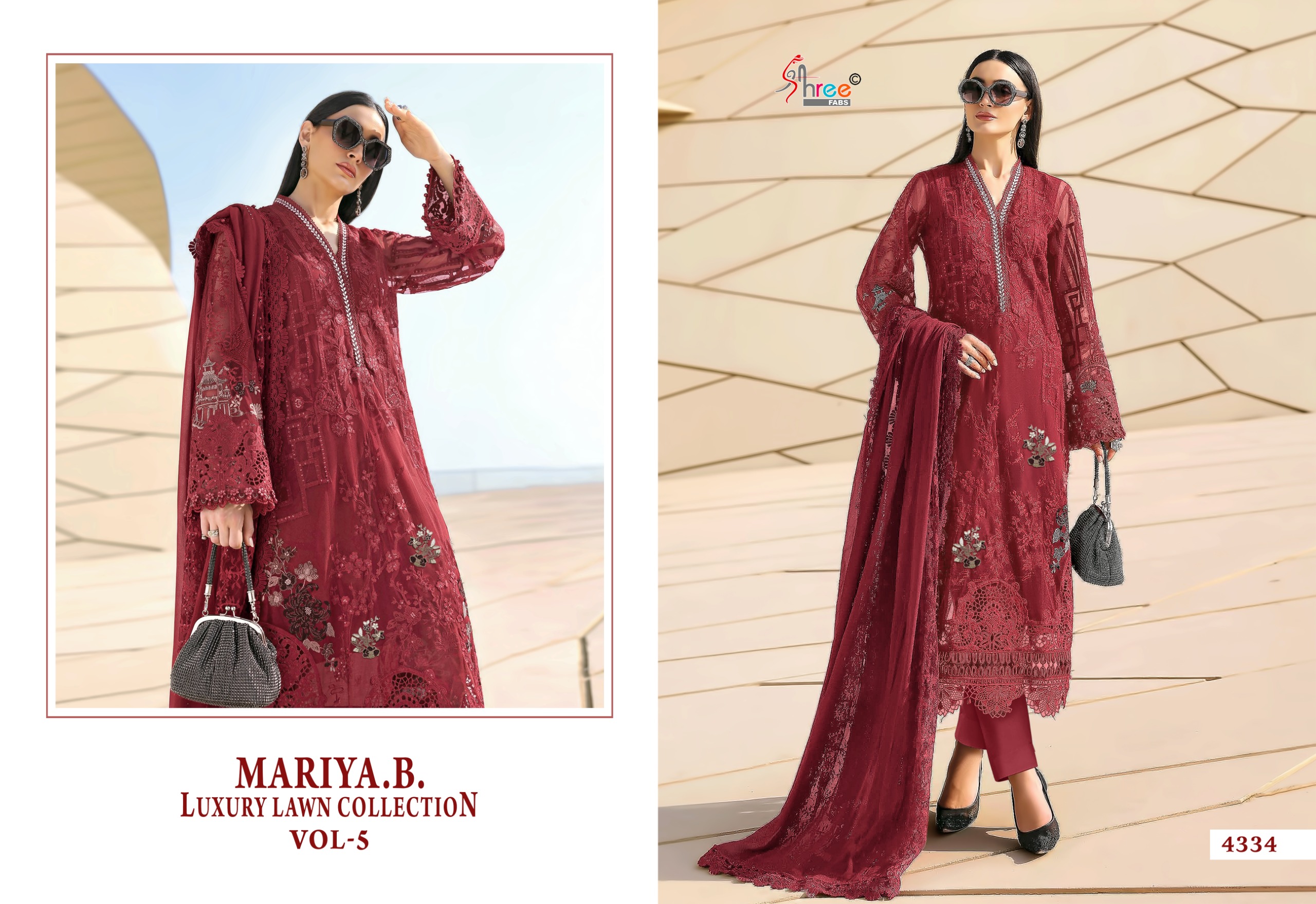 Shree Fab -Mariya b lawn Vol.5 Cotton Duptta