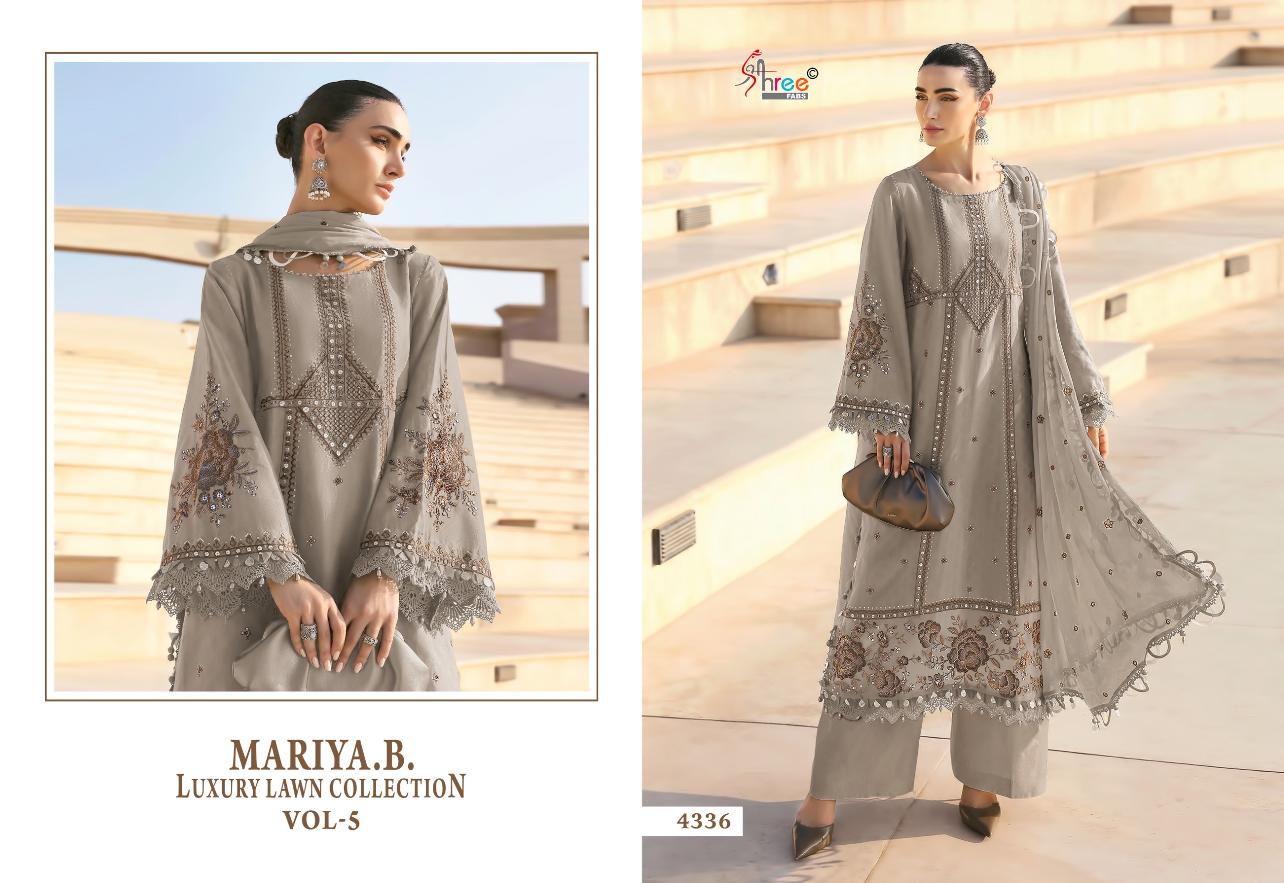 Shree Fab -Mariya b lawn Vol.5 Cotton Duptta