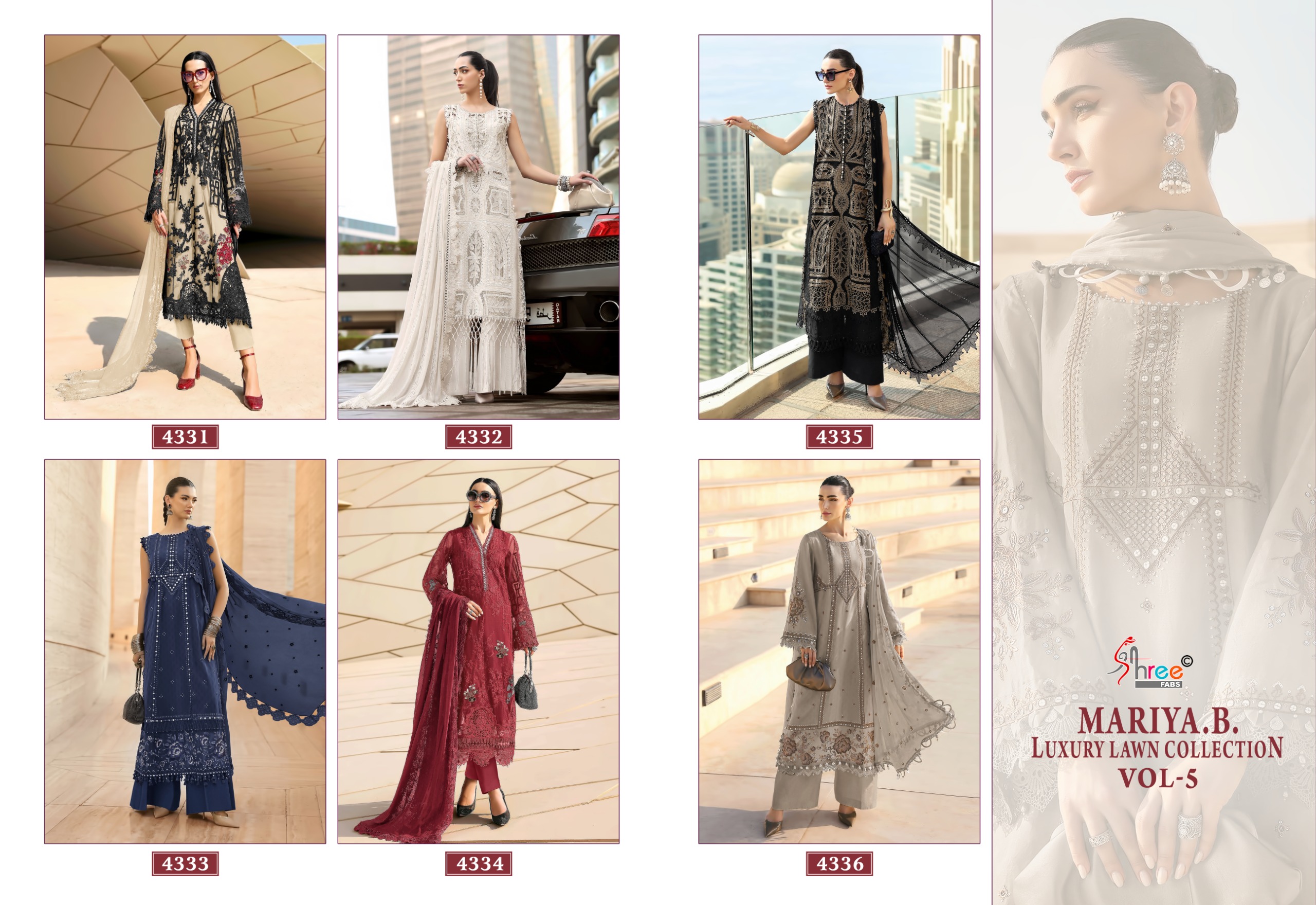 Shree Fab -Mariya b lawn Vol.5 Cotton Duptta