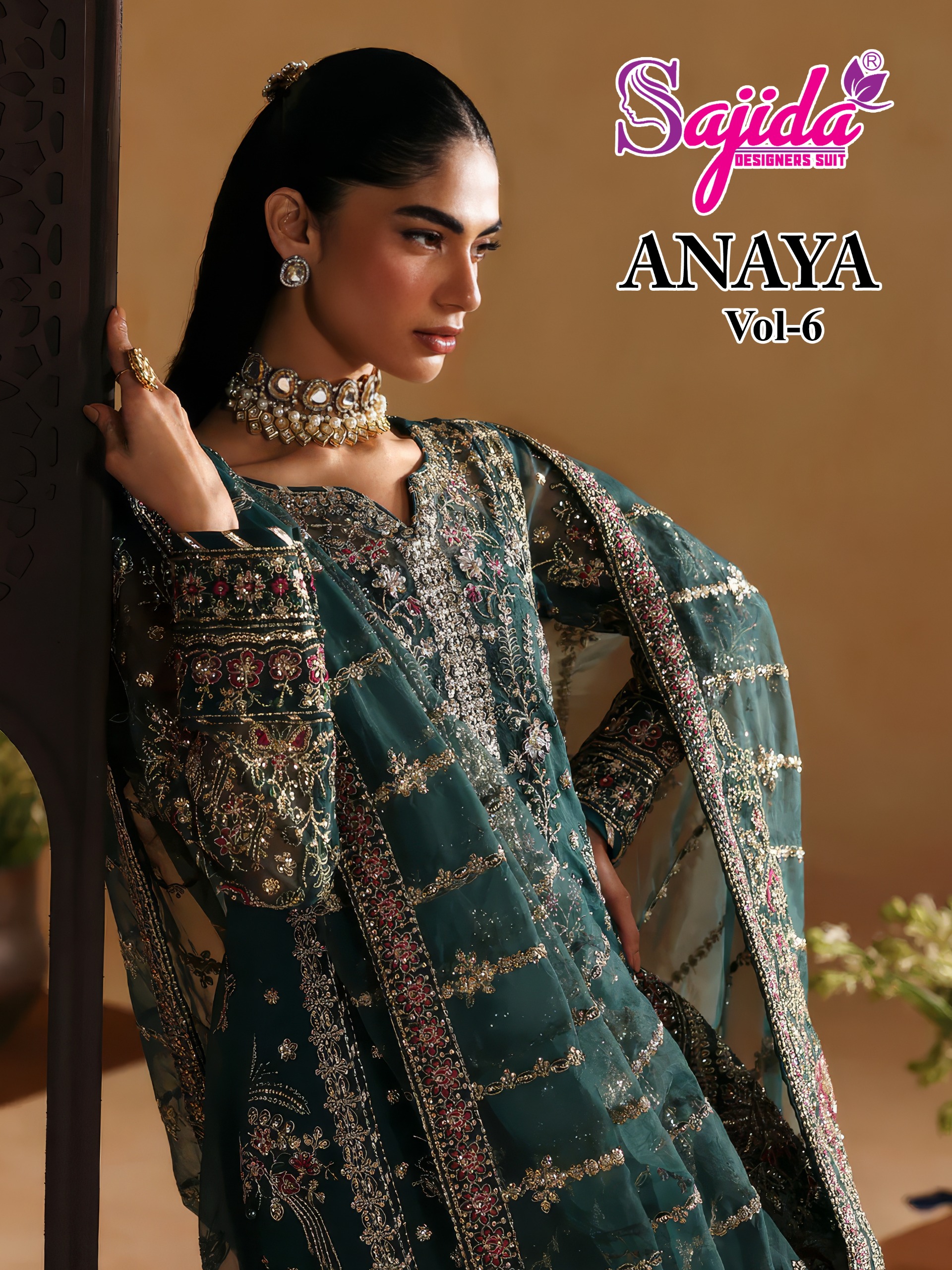 Sajida Designer – Anaya Vol.16     Salwar Suit Wholesale Catalog Any Occasion