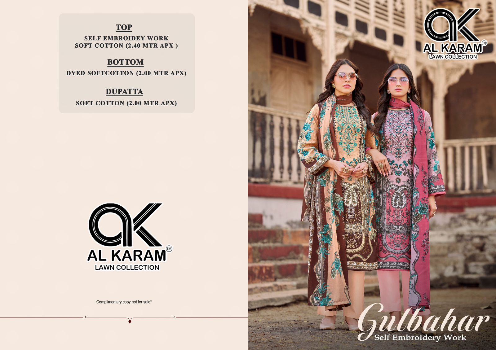Ak Karam – Gulbahar     Salwar Suit Wholesale Catalog Any Occasion