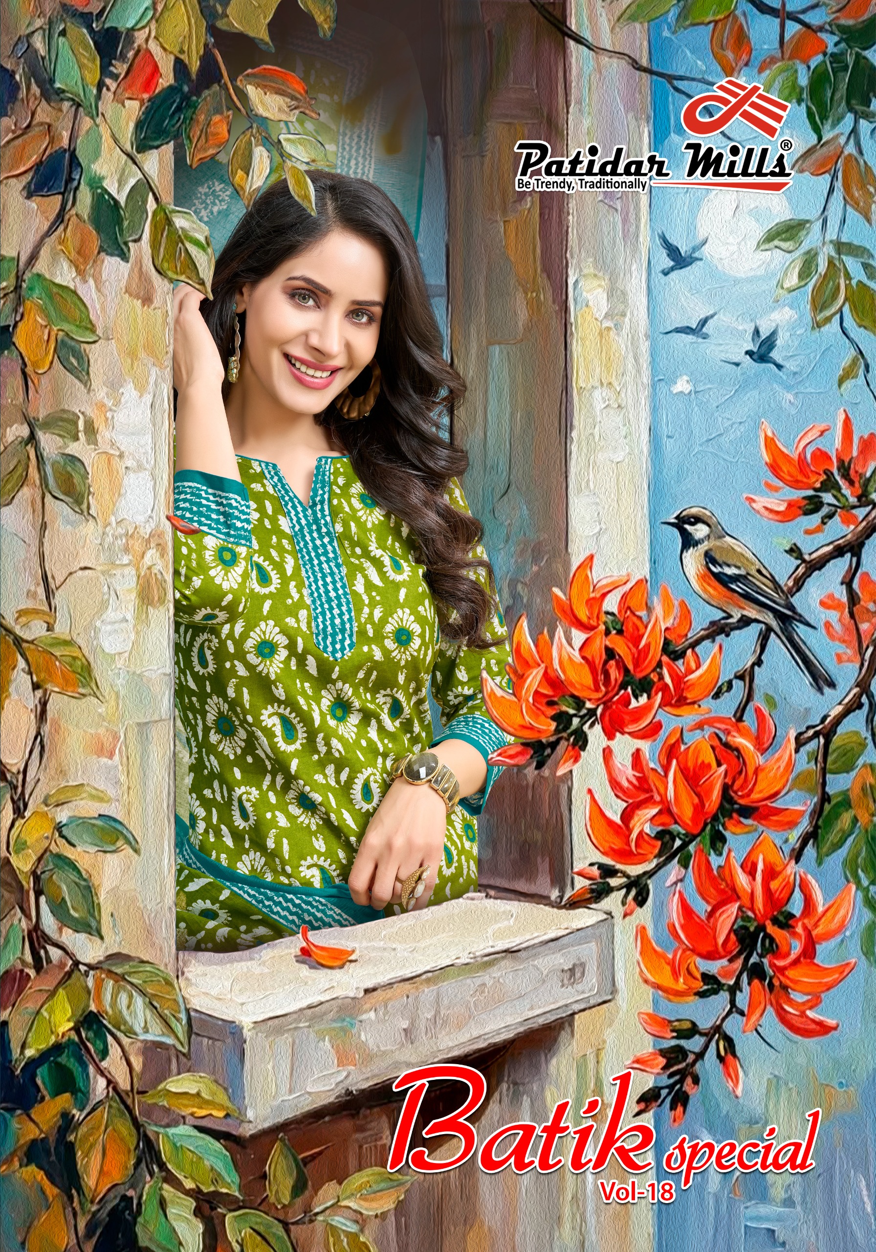 Patidar Mills – Batik Special Vol18     Cotton Printed Wholesale Catalog Any Occasion