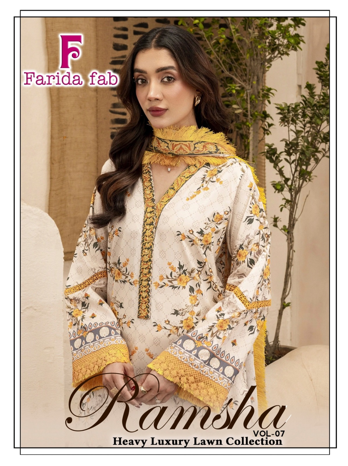 Farida Fab – Ramsha Vol.7     Cotton Printed Wholesale Catalog Regular Wear