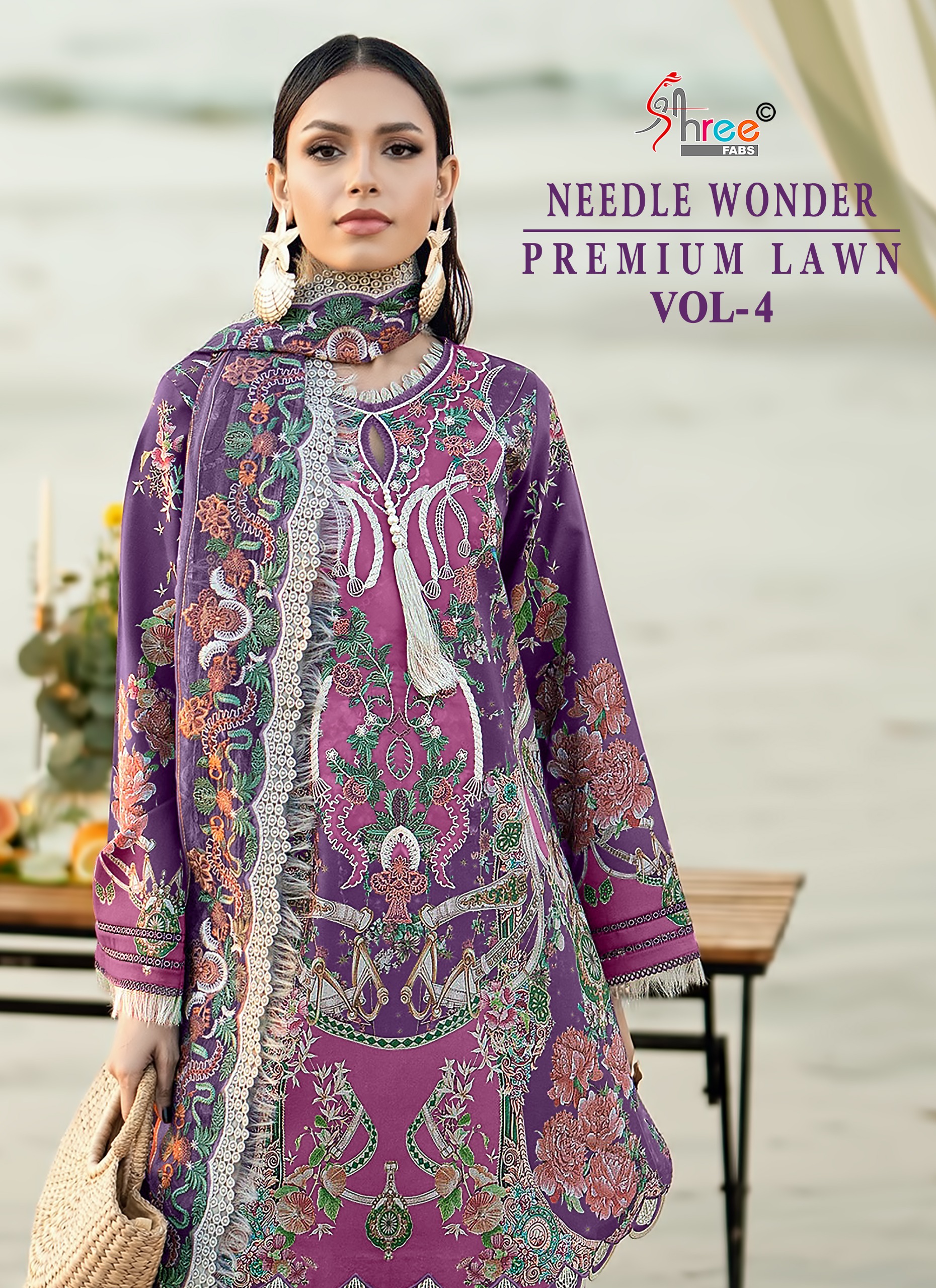 Shree Fab – Needle Wonder 4 Cotton Duptta     Salwar Suit Wholesale Catalog Any Occasion