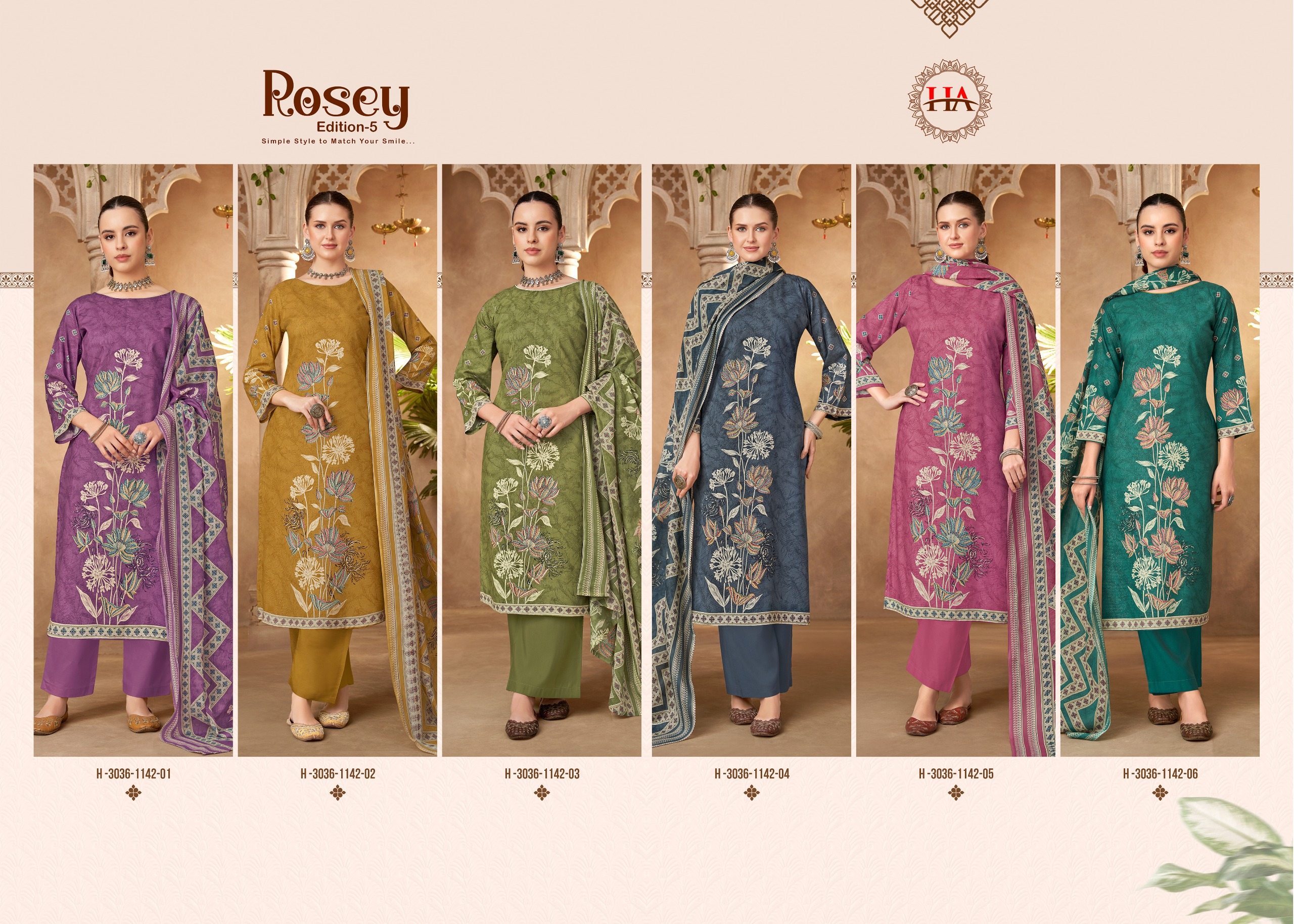 Harshit Fashion – Rosey Vol.5