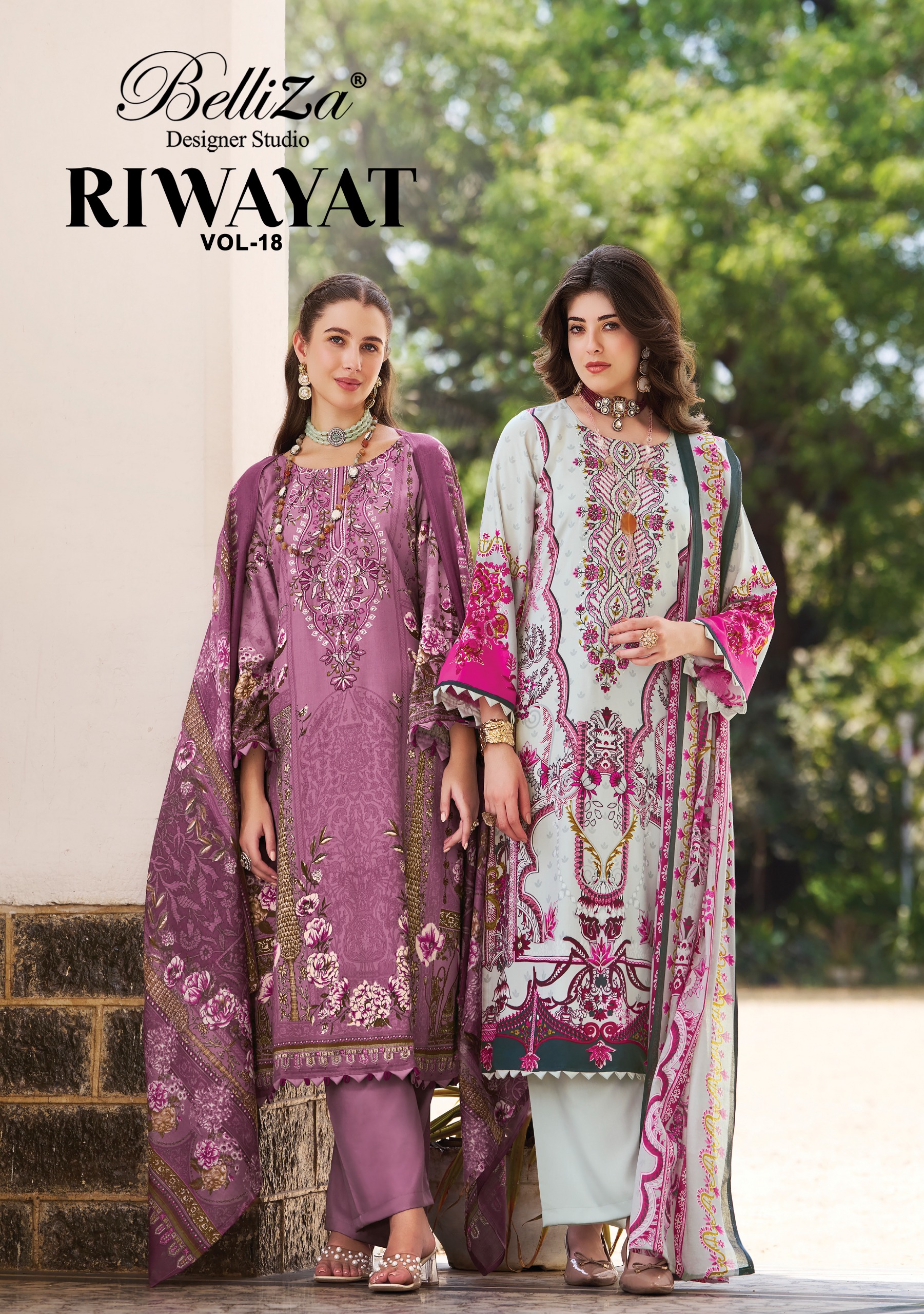 BelliZa DesigNer StuDio – Riwayat Vol.18     Salwar Suit Wholesale Catalog Any Occasion