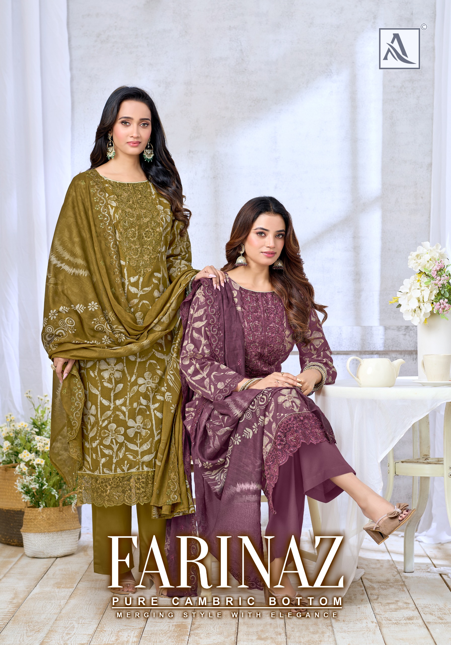 Alok Suit – Farinaz     Salwar Suit Wholesale Catalog Any Occasion