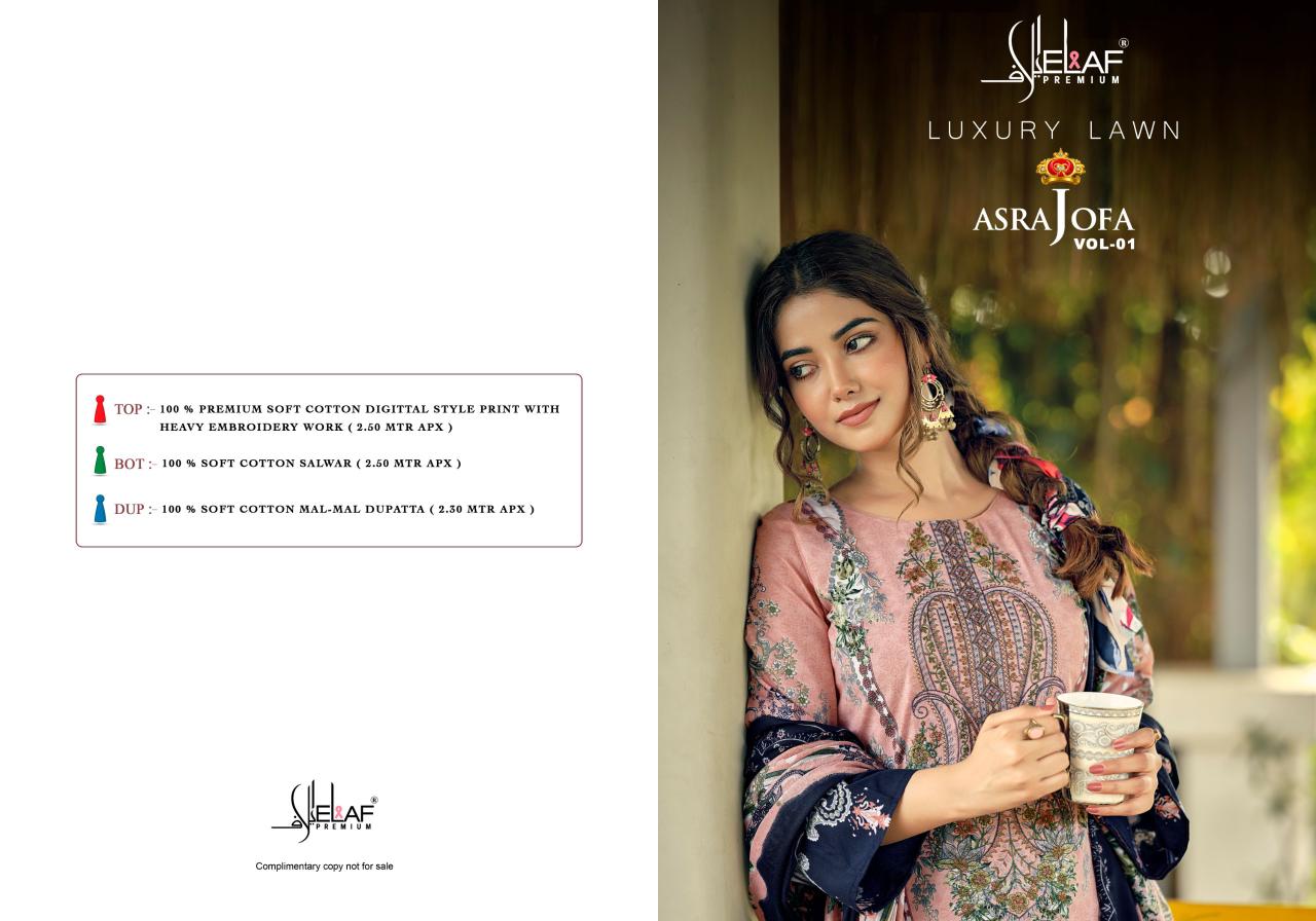 Elaf – Asra Jofa Vol.1     Salwar Suit Wholesale Catalog Casual Wear