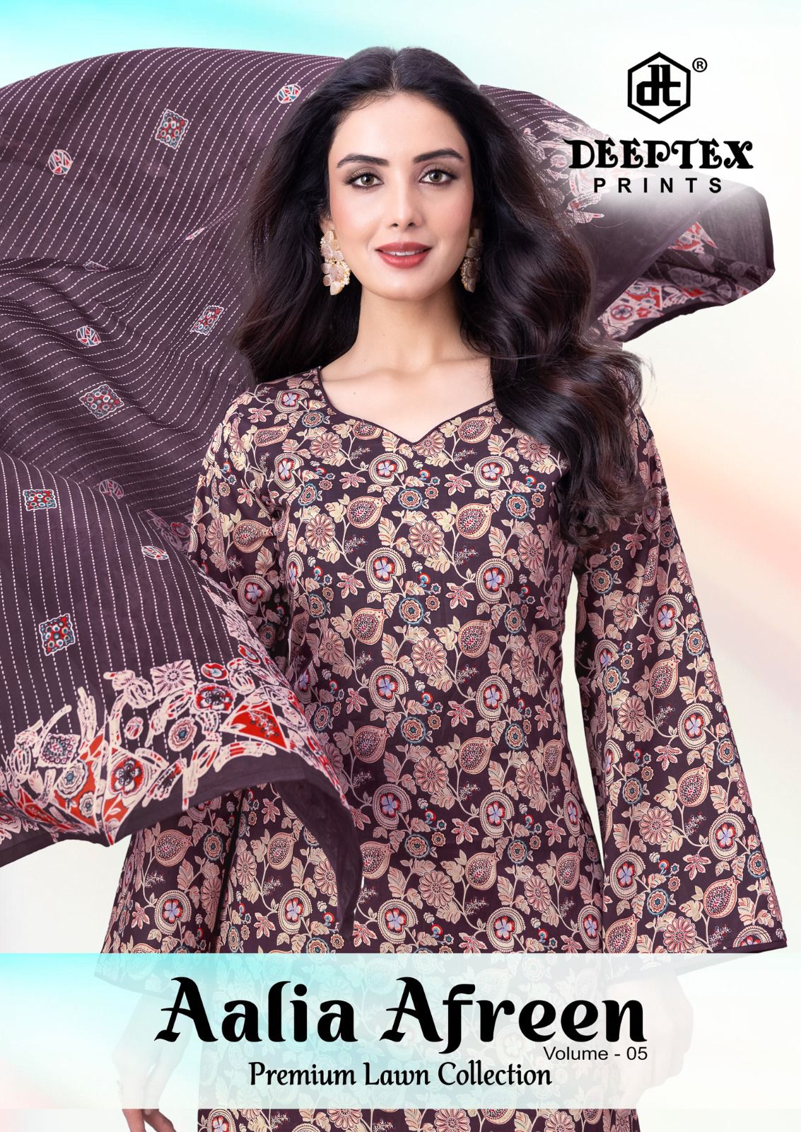 Deeptex Print – Aalia Afreen Vol.4     Cotton Printed Wholesale Catalog Cotton Print