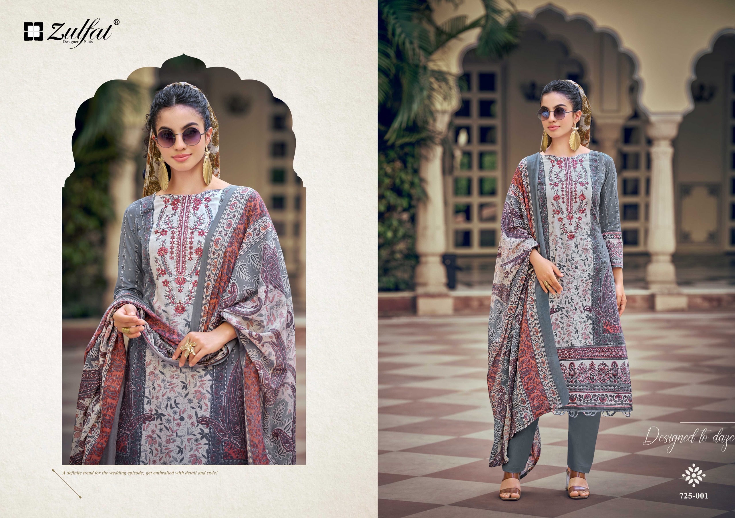 Zulfat Designer Suits – Sana Safina vol.6