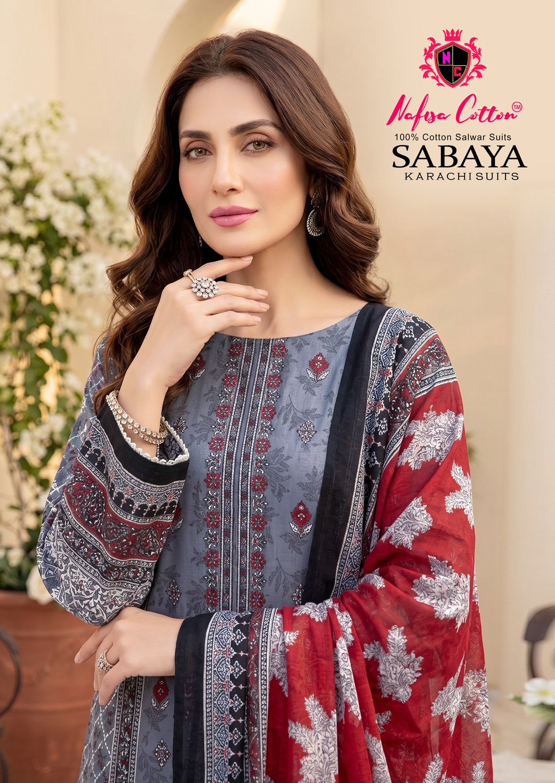 Nafisha Cotton – Sabaya     Salwar Suit Wholesale Catalog Any Occasion