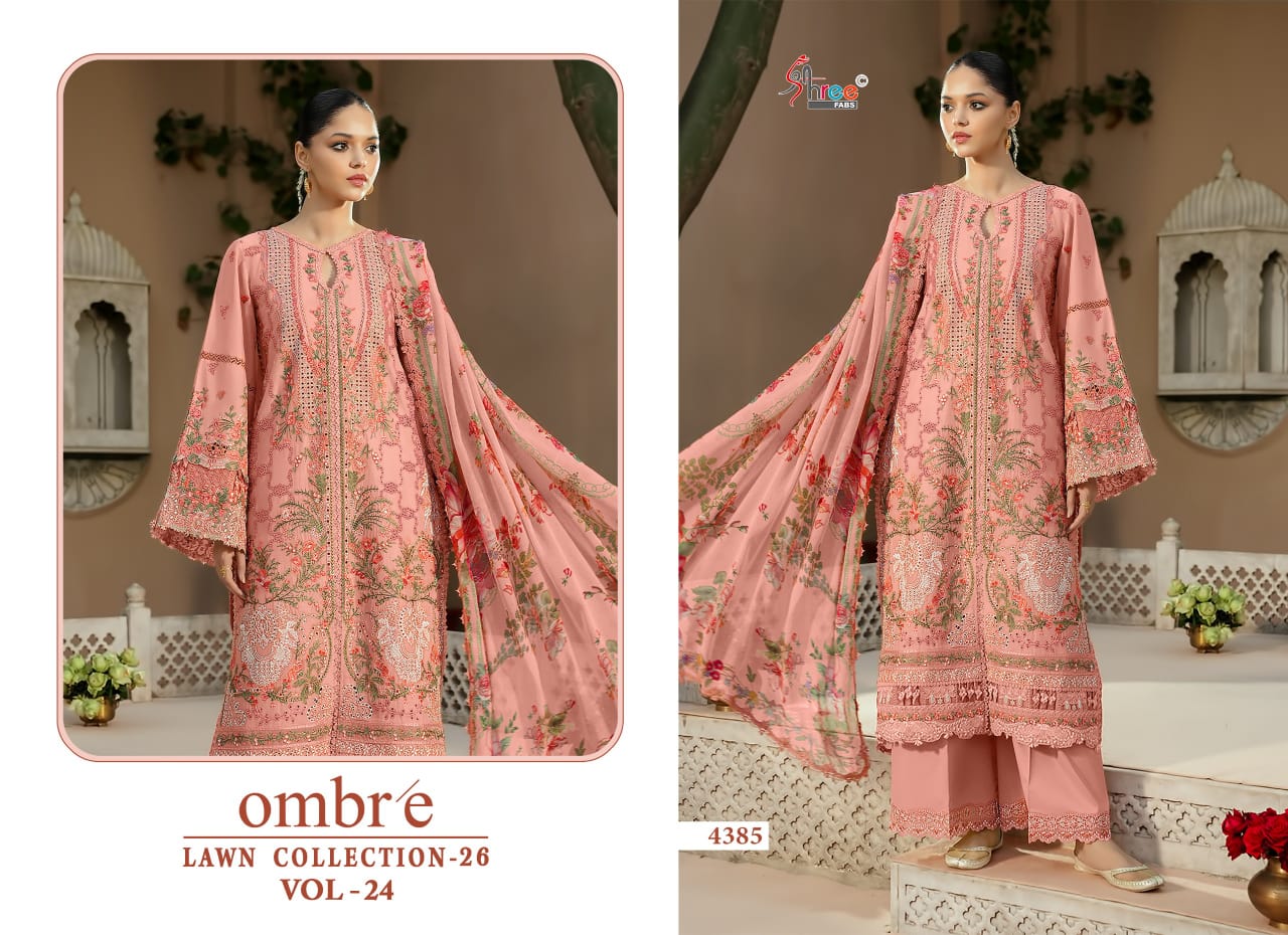 Shree Fab - Ombre lawn Collection 24 Ciffon Duptta Shree Fab – Ombre lawn Collection 24 Ciffon Duptta