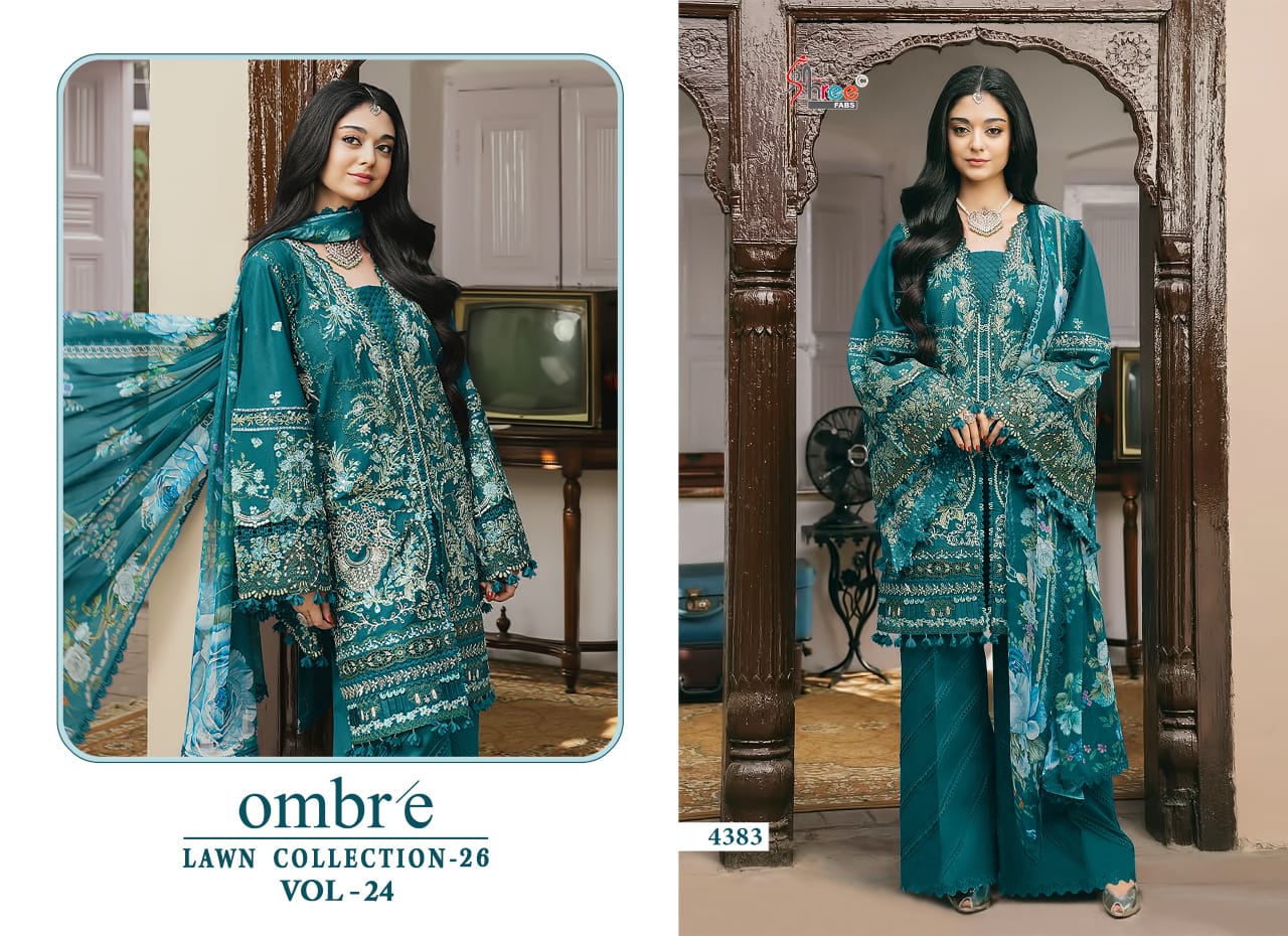Shree Fab - Ombre lawn Collection 24 Ciffon Duptta Shree Fab – Ombre lawn Collection 24 Ciffon Duptta
