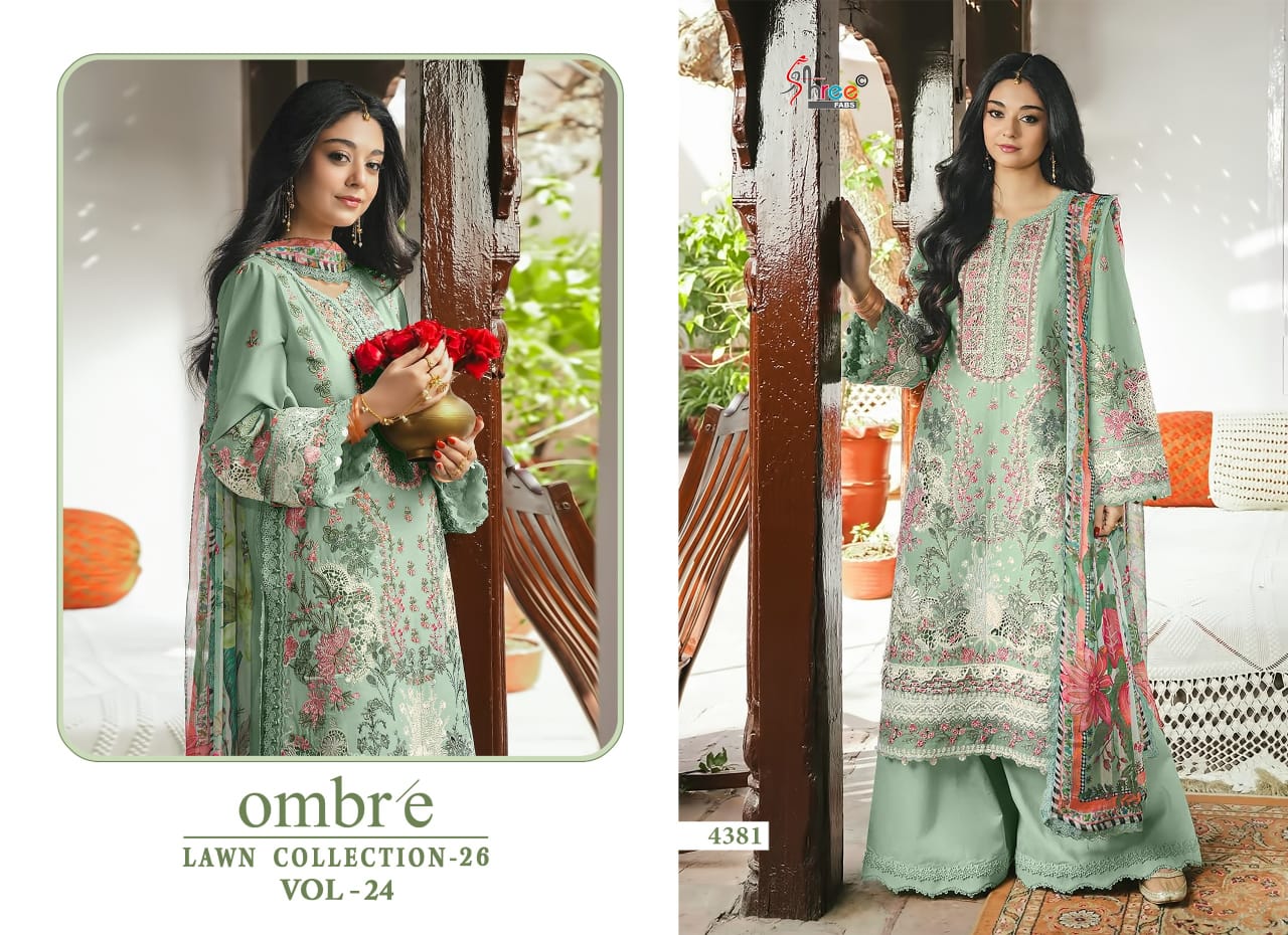 Shree Fab - Ombre lawn Collection 24 Ciffon Duptta Shree Fab – Ombre lawn Collection 24 Ciffon Duptta
