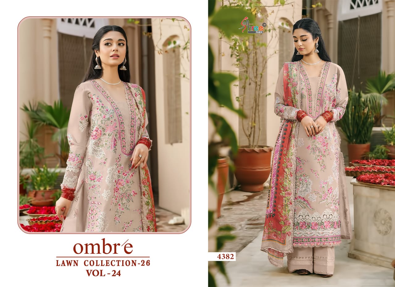 Shree Fab - Ombre lawn Collection 24 Ciffon Duptta Shree Fab – Ombre lawn Collection 24 Ciffon Duptta