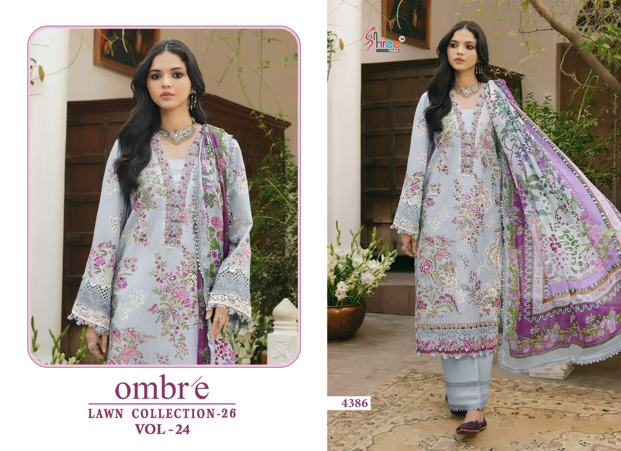 Shree Fab - Ombre lawn Collection 24 Ciffon Duptta Shree Fab – Ombre lawn Collection 24 Ciffon Duptta