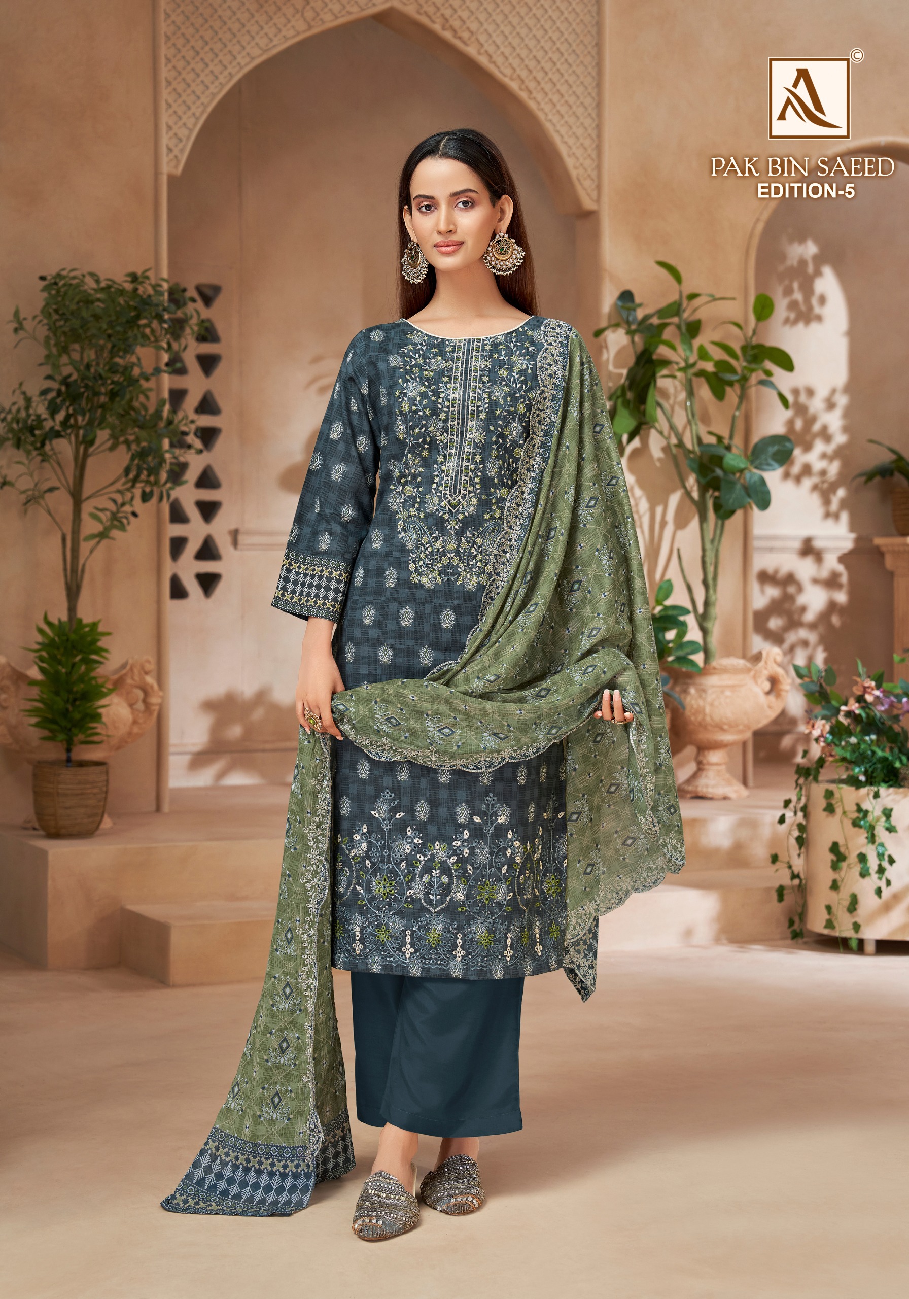 Alok Suit - Pak Bin Saeed Vol.5 Alok Suit – Pak Bin Saeed Vol.5