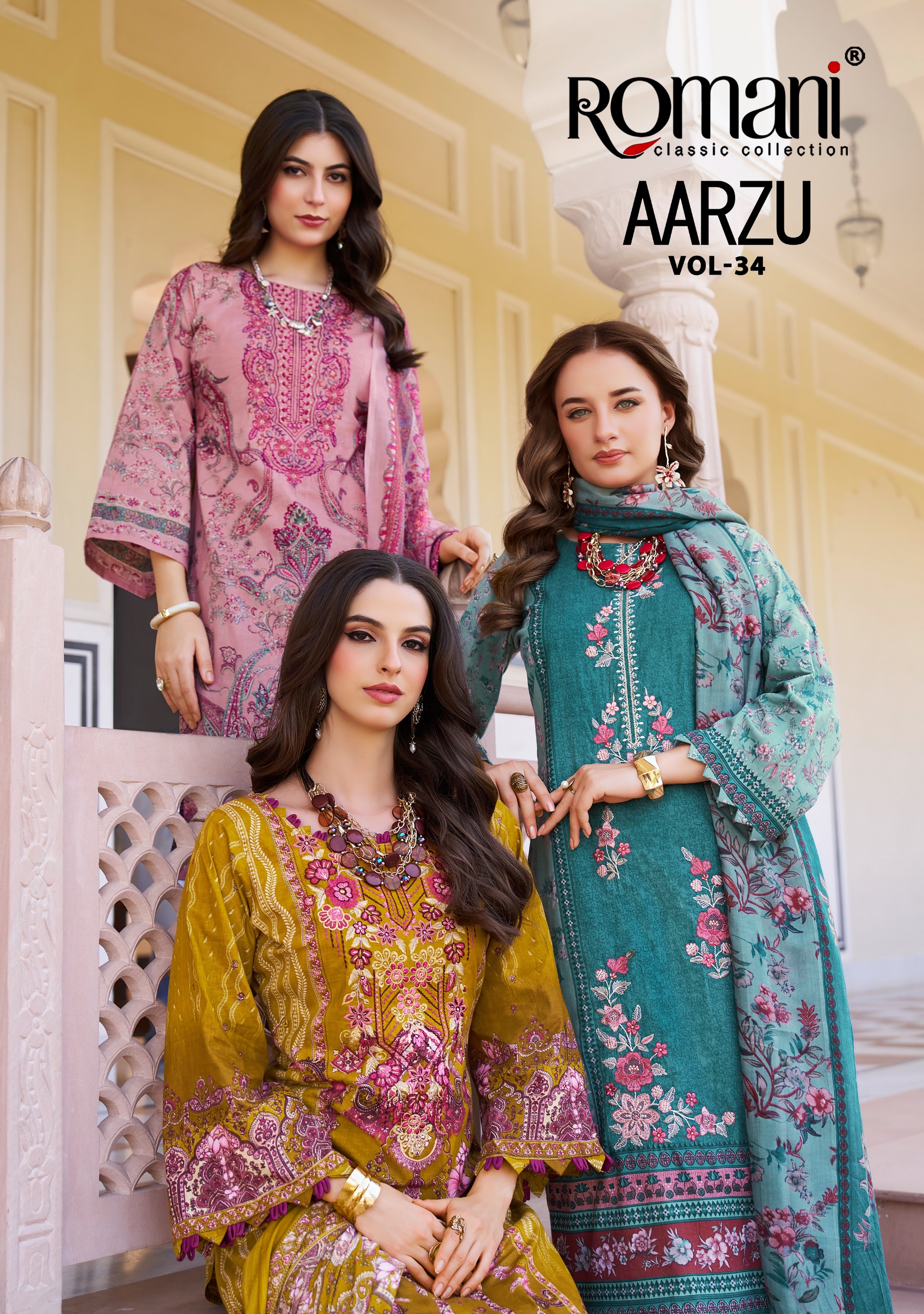 Romani – Aarzu Vol.34     Salwar Suit Wholesale Catalog Any Occasion