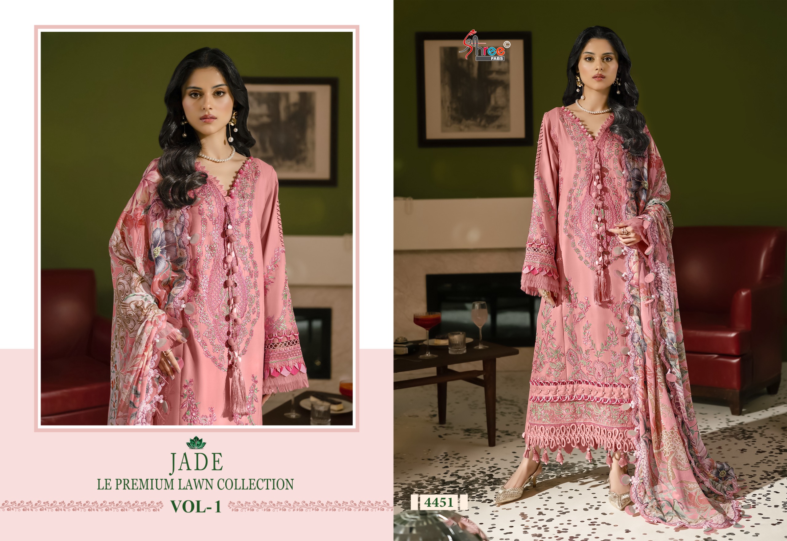 Shree Fab - Jade Le Premium lawn vol.1 Ciffon Duptta Shree Fab – Jade Le Premium lawn vol.1 Ciffon Duptta