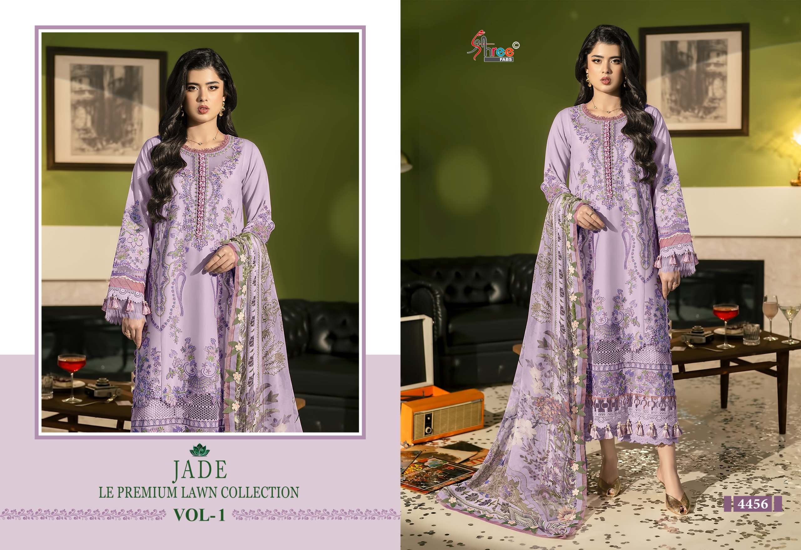 Shree Fab - Jade Le Premium lawn vol.1 Ciffon Duptta Shree Fab – Jade Le Premium lawn vol.1 Ciffon Duptta