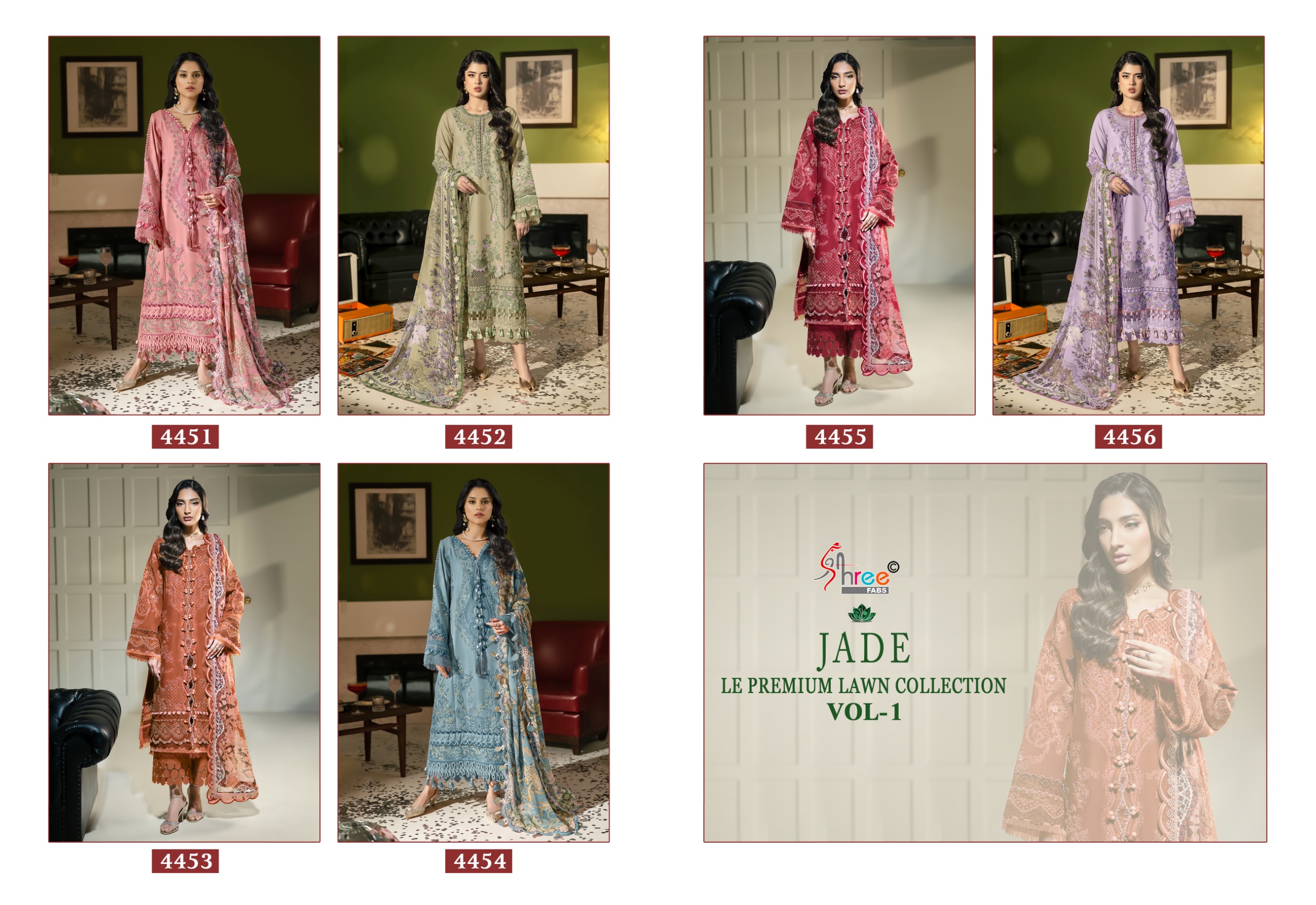 Shree Fab - Jade Le Premium lawn vol.1 Ciffon Duptta Shree Fab – Jade Le Premium lawn vol.1 Ciffon Duptta
