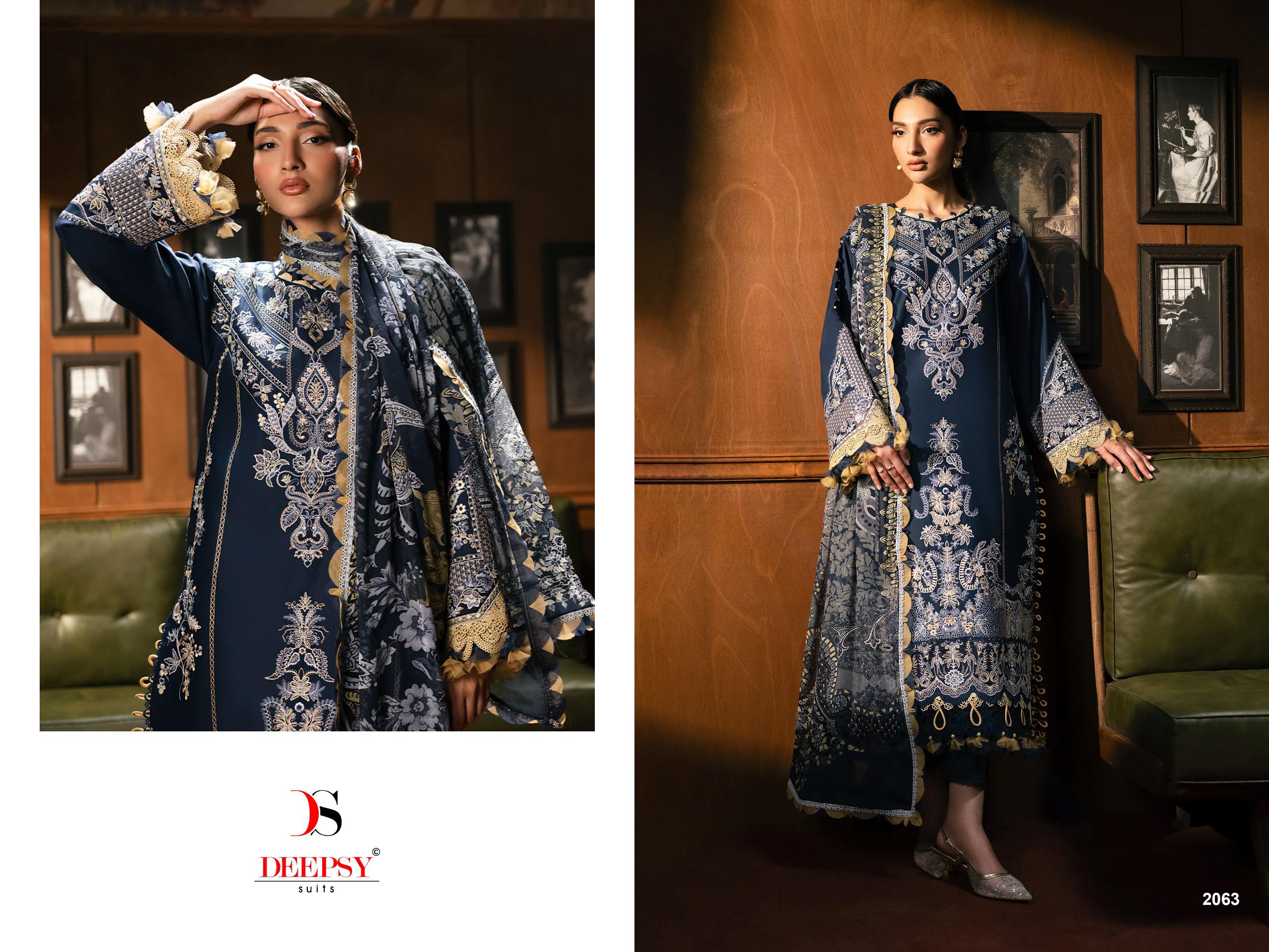 DEEPSY SUITS - Jade Le Premier 2 Ciffon Duptta DEEPSY SUITS – Jade Le Premier 2 Cotton Duptta