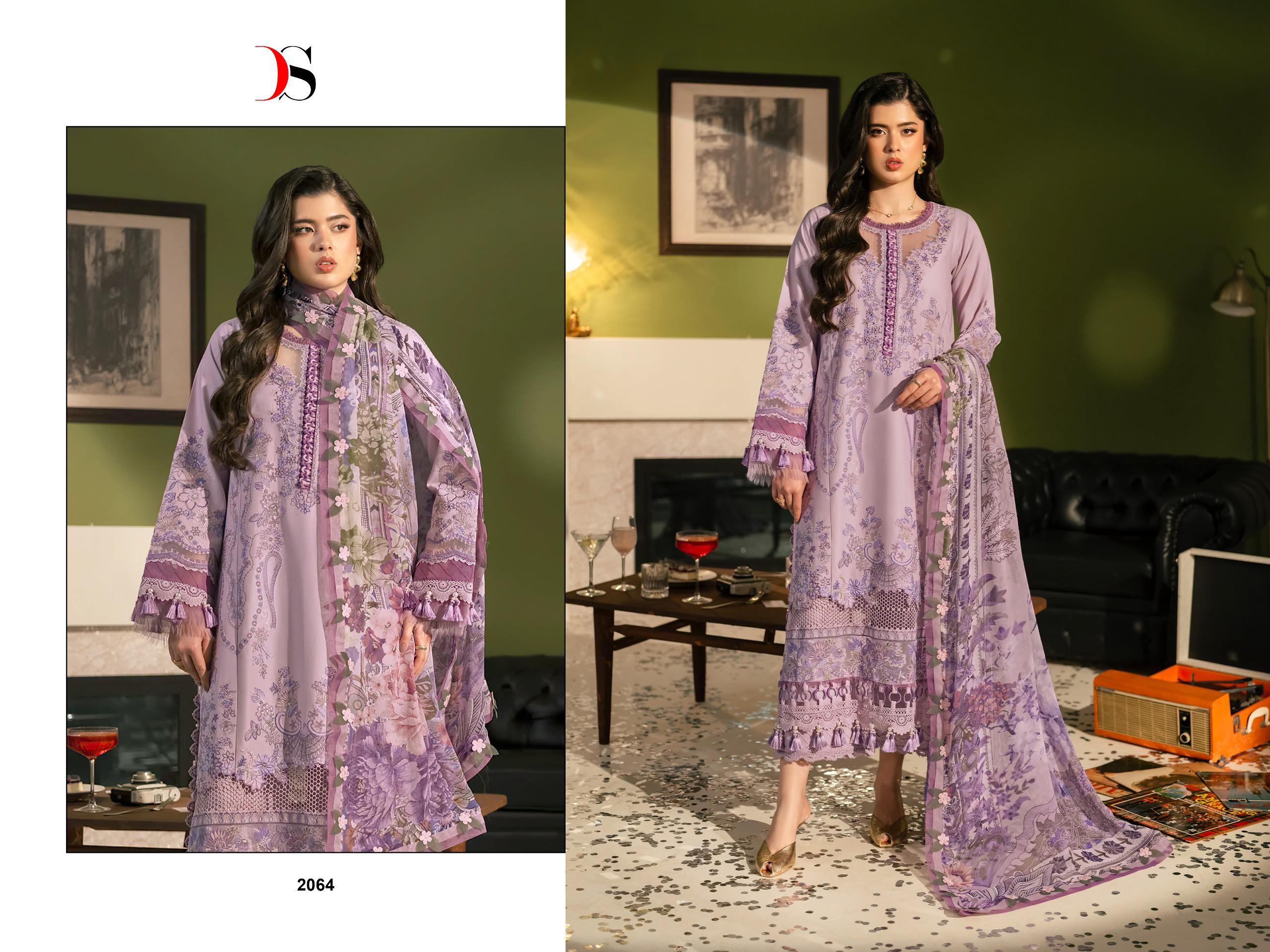 DEEPSY SUITS - Jade Le Premier 2 Ciffon Duptta DEEPSY SUITS – Jade Le Premier 2 Cotton Duptta