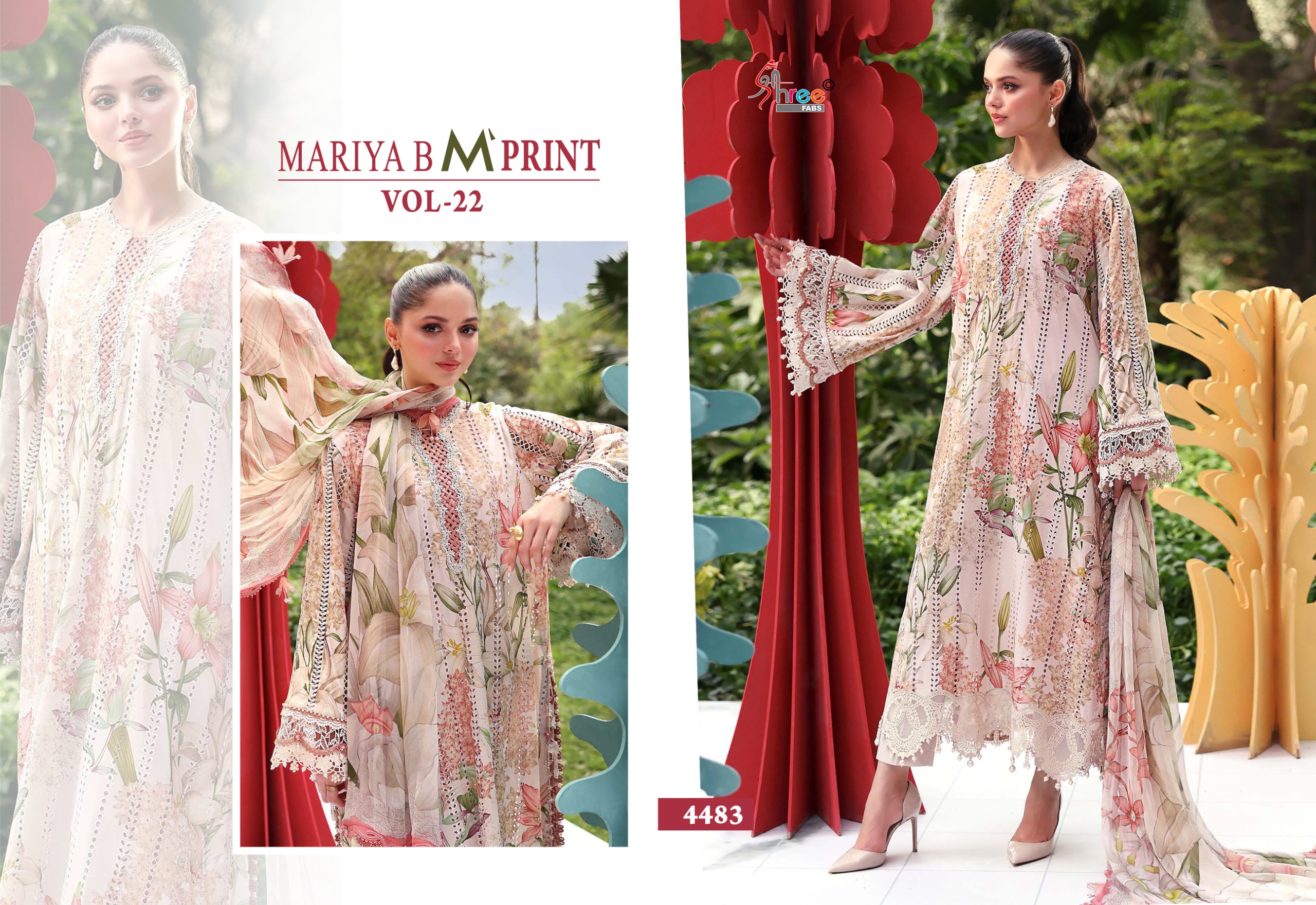 Shree Fab – Mariya B M Print Vol.22 Ciffon Duptta