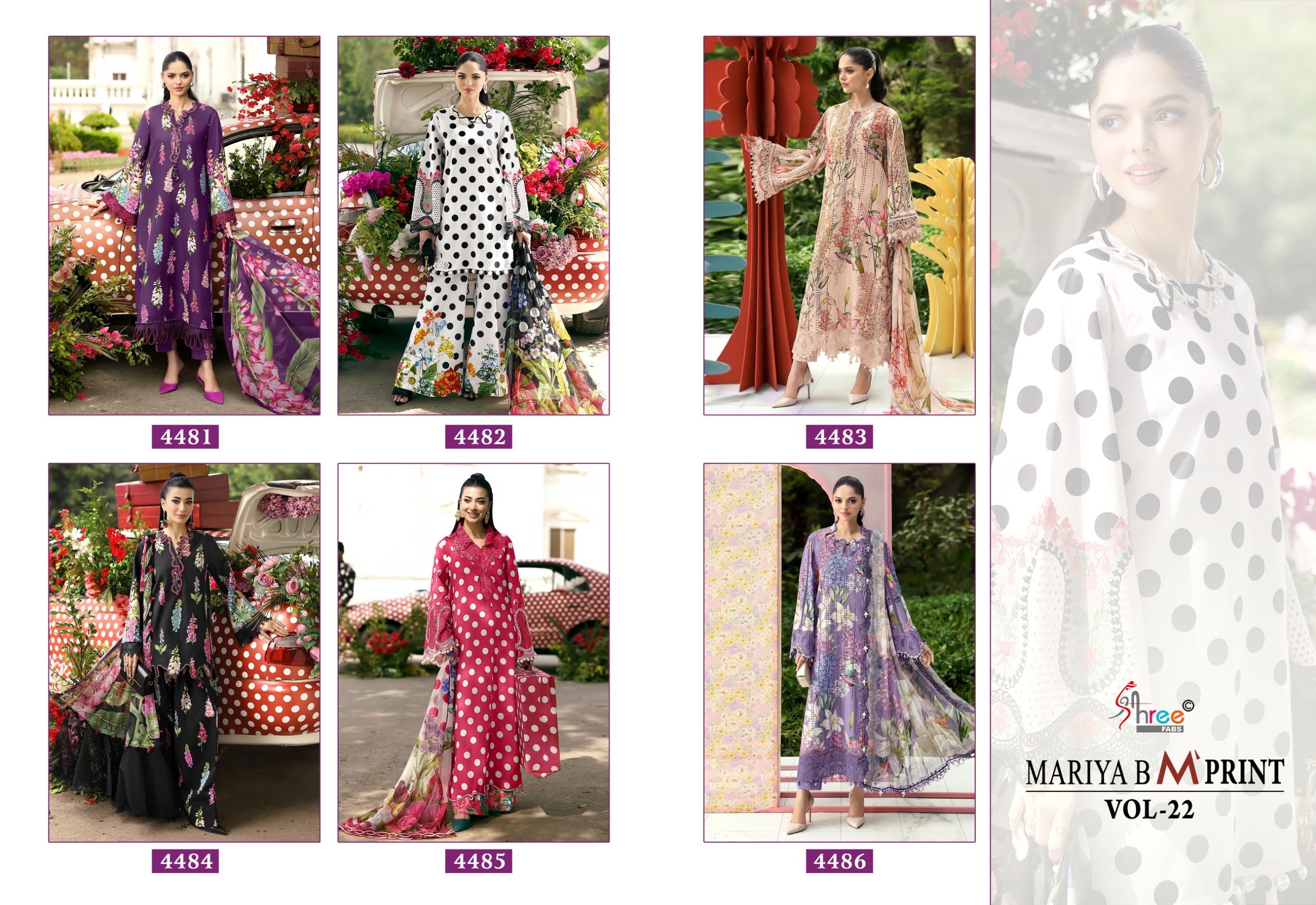 Shree Fab – Mariya B M Print Vol.22 Ciffon Duptta