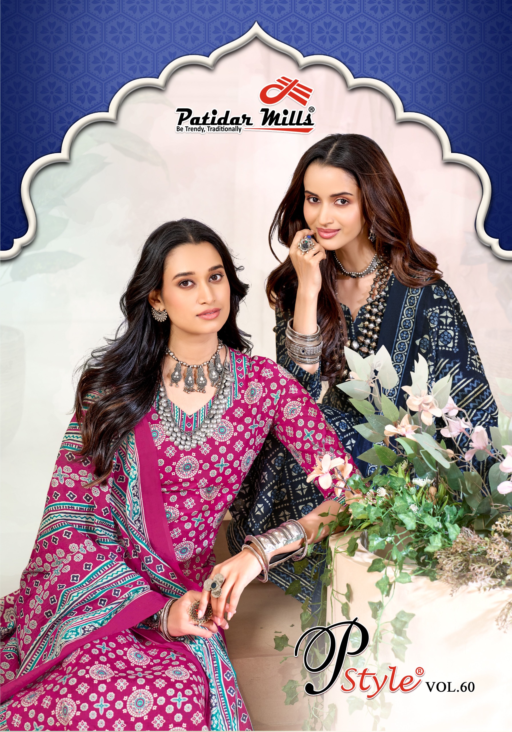 Patidar Mill – P Style Vol.60     Cotton Printed Wholesale Catalog Cotton Print