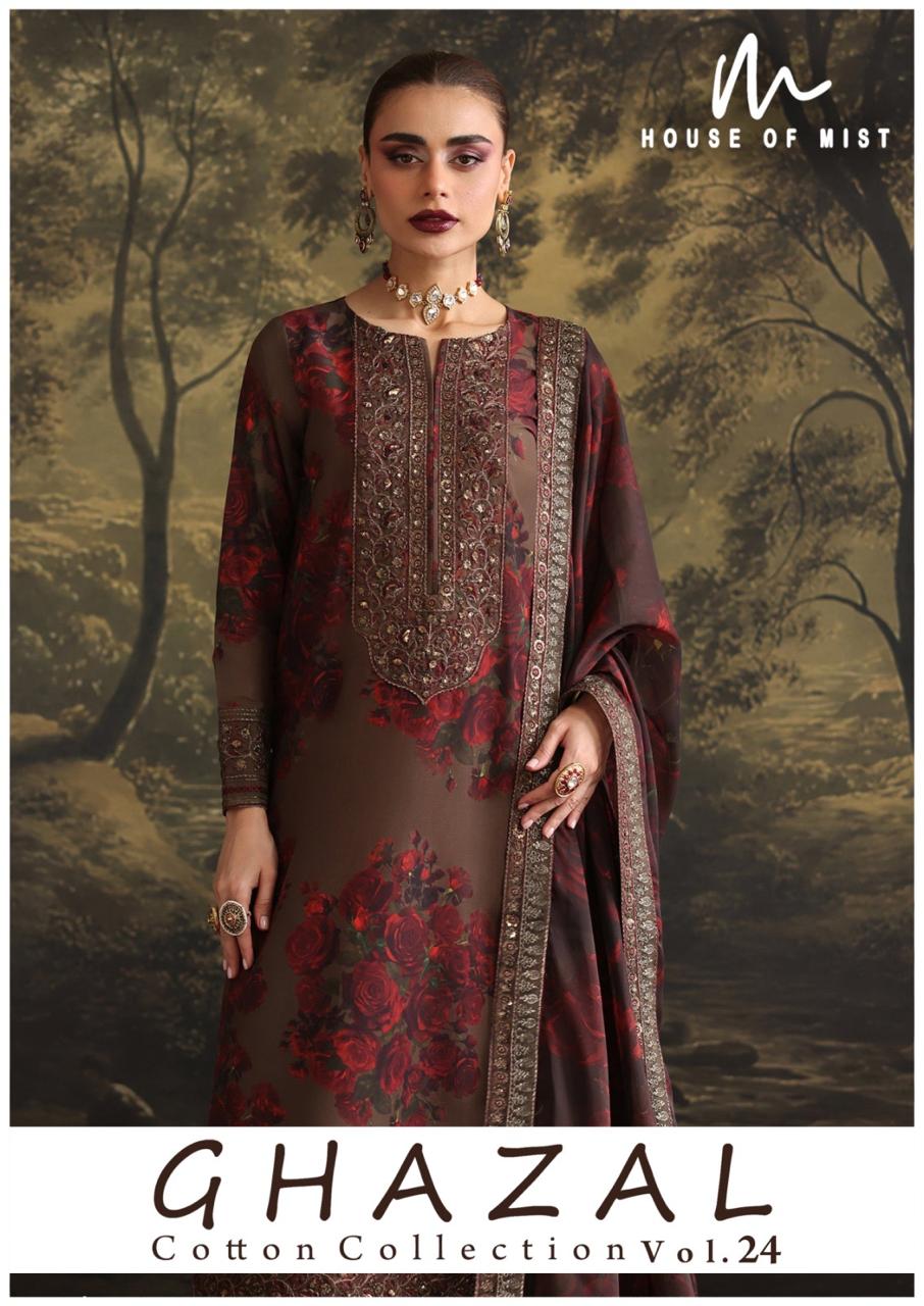 House of Mist - Ghazal 24 House Of Mist – Ghazal 24 Cotton Printed Wholesale Catalog Cotton Print