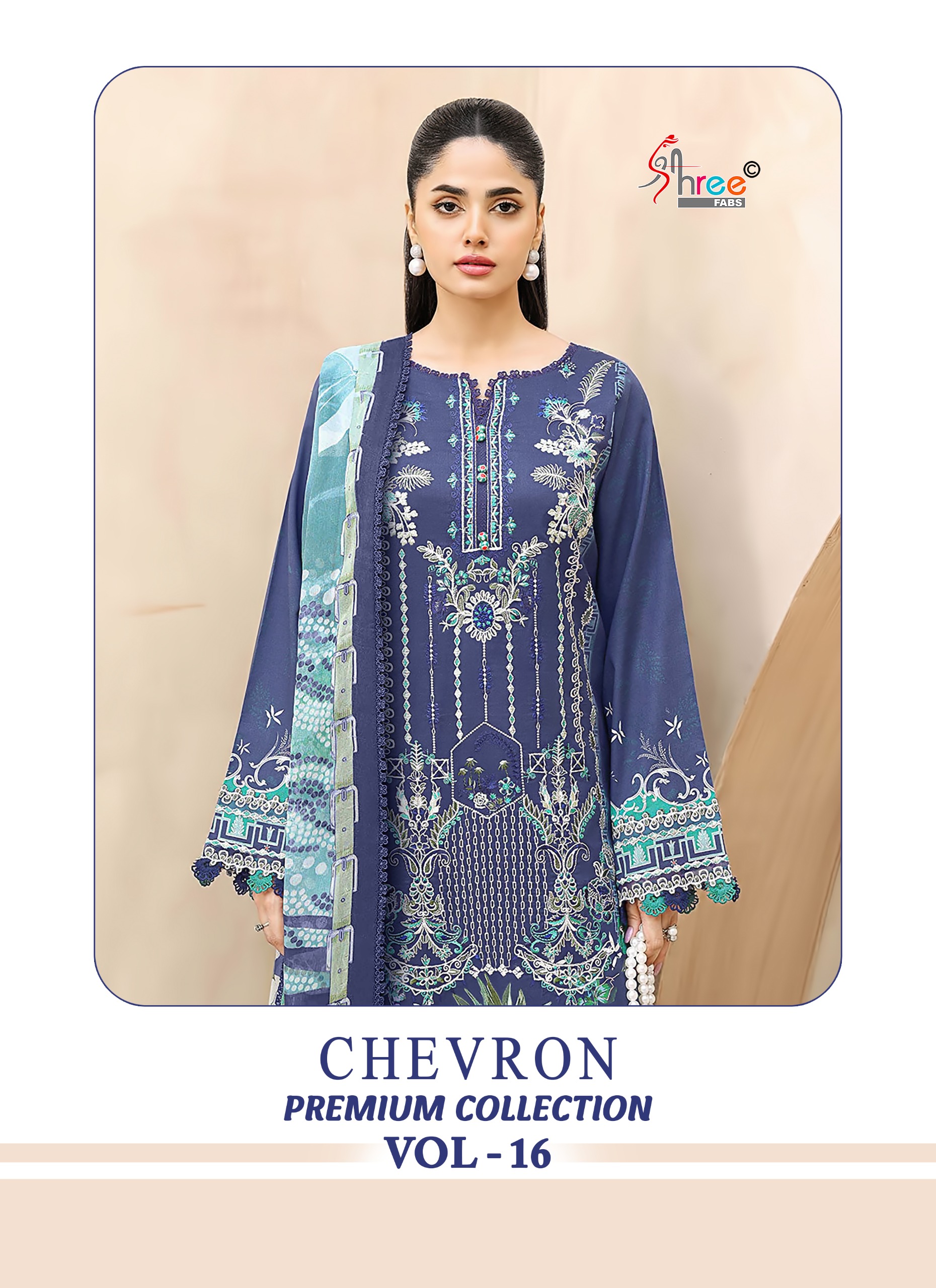 Shree Fab - Chevron 16 Ciffon Duptta Shree Fab – Chevron 16 Ciffon Duptta