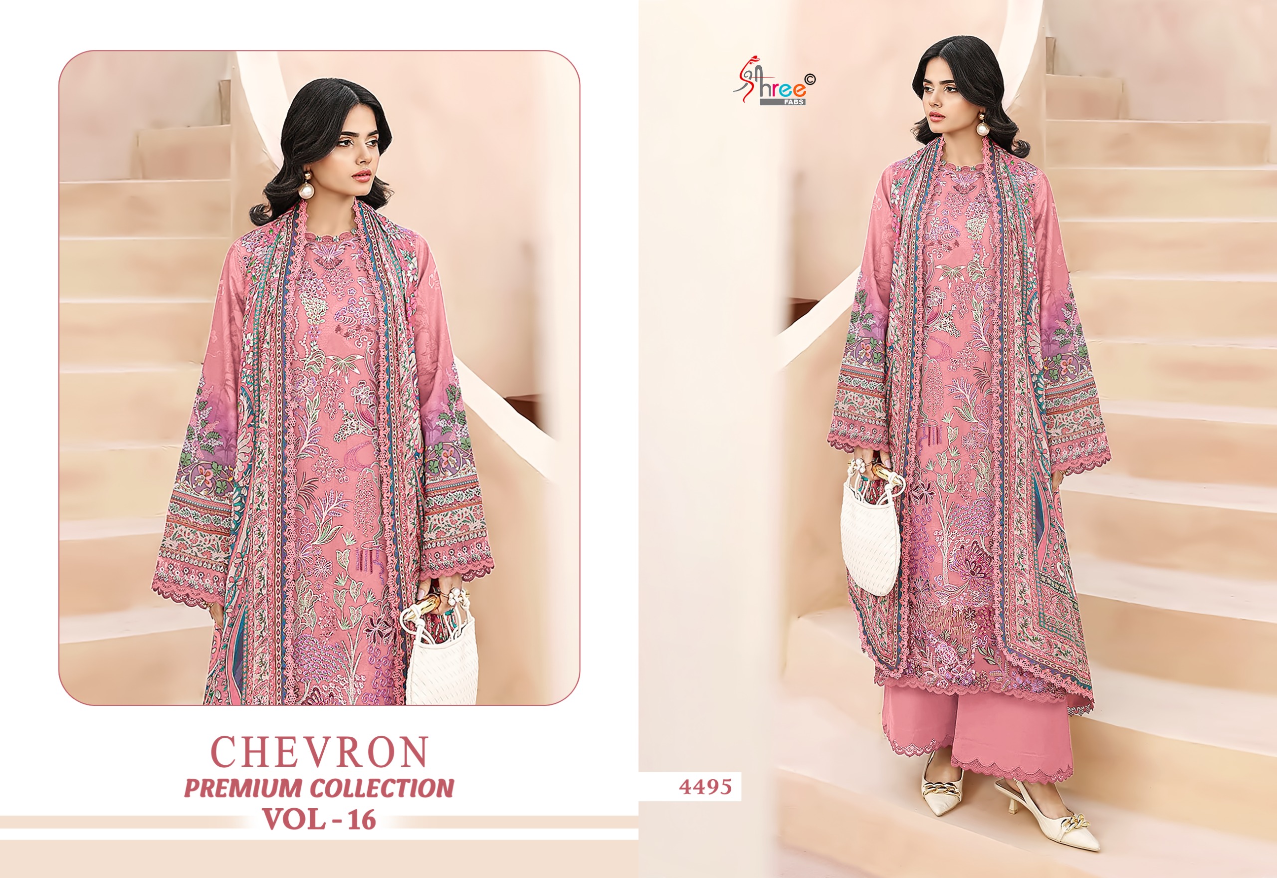 Shree Fab – Chevron 16 Ciffon Duptta